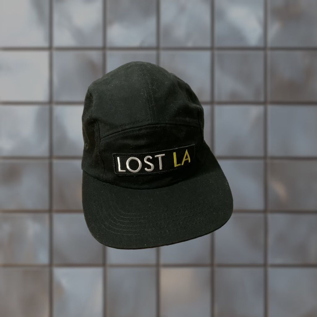 Vintage Lost LA Los Angeles Always Exploring TV Series History Black 5 Panel Hat Cap Size ONE SIZE - 1 Thumbnail