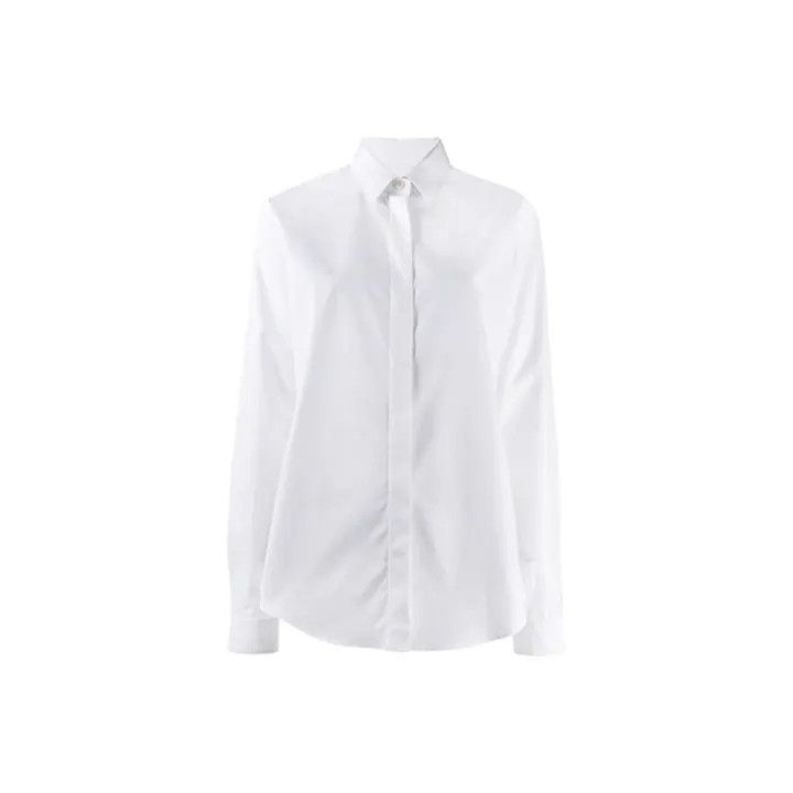 Saint Laurent Paris Saint Laurent Silk Crepe Long Sleeve Shirt 0079 Size S / US 4 / IT 40 - 1 Thumbnail