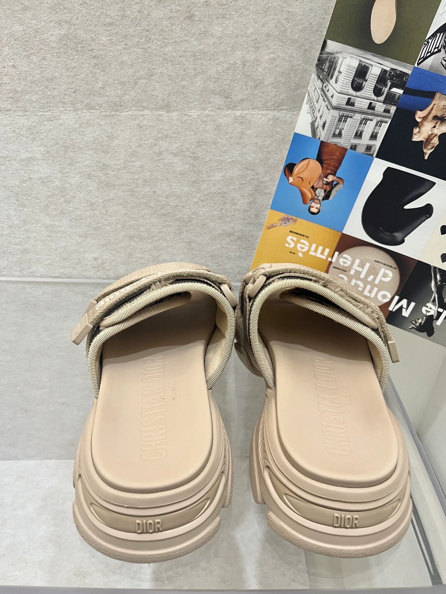 Dior Dior Nude Velcro Beach Slides 36 EU Size US 5.5 / IT 35.5 - 3 Thumbnail