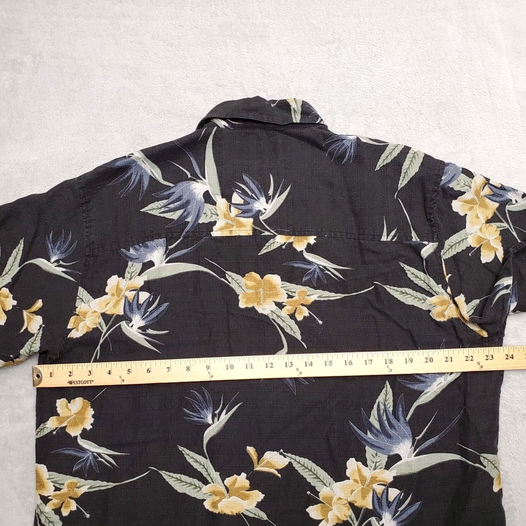 Vintage VINTAGE Havana Cafe Shirt Mens L Black Floral Hawaiian Silk Linen Blend Casual Size US L / EU 52-54 / 3 - 6 Thumbnail