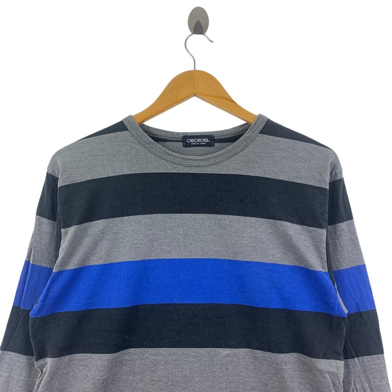 Vintage Vintage CRICROSS JAPAN DESIGNER Striped Tee Shirt Top Size S / US 4 / IT 40 - 2 Thumbnail
