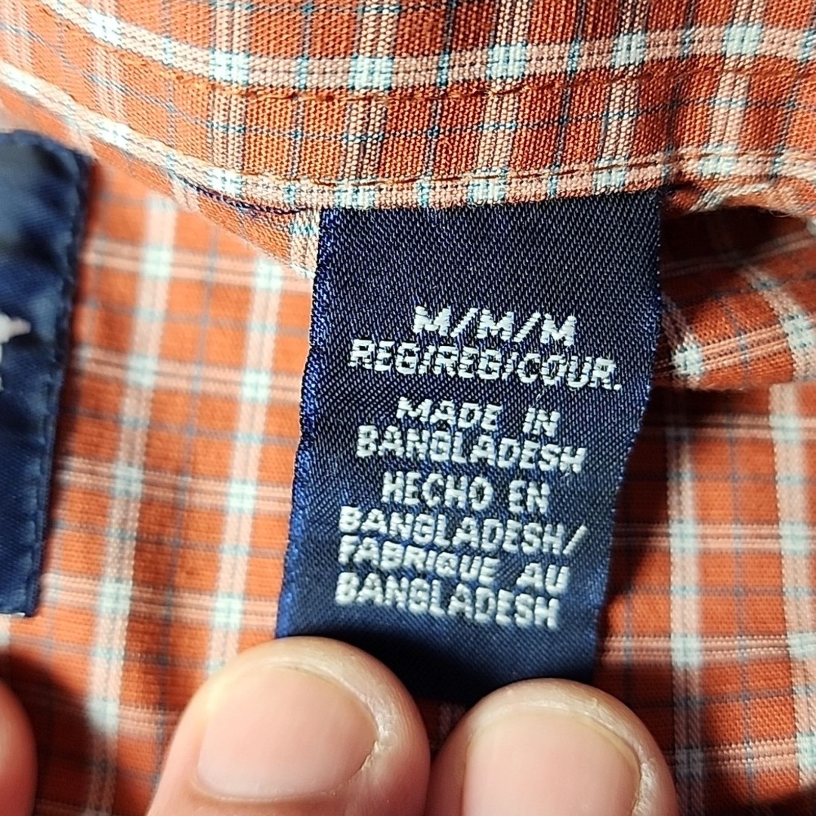 Wrangler Vintage Wrangler Men's Rust Checkered Button Down Shirt Size US M / EU 48-50 / 2 - 3 Thumbnail