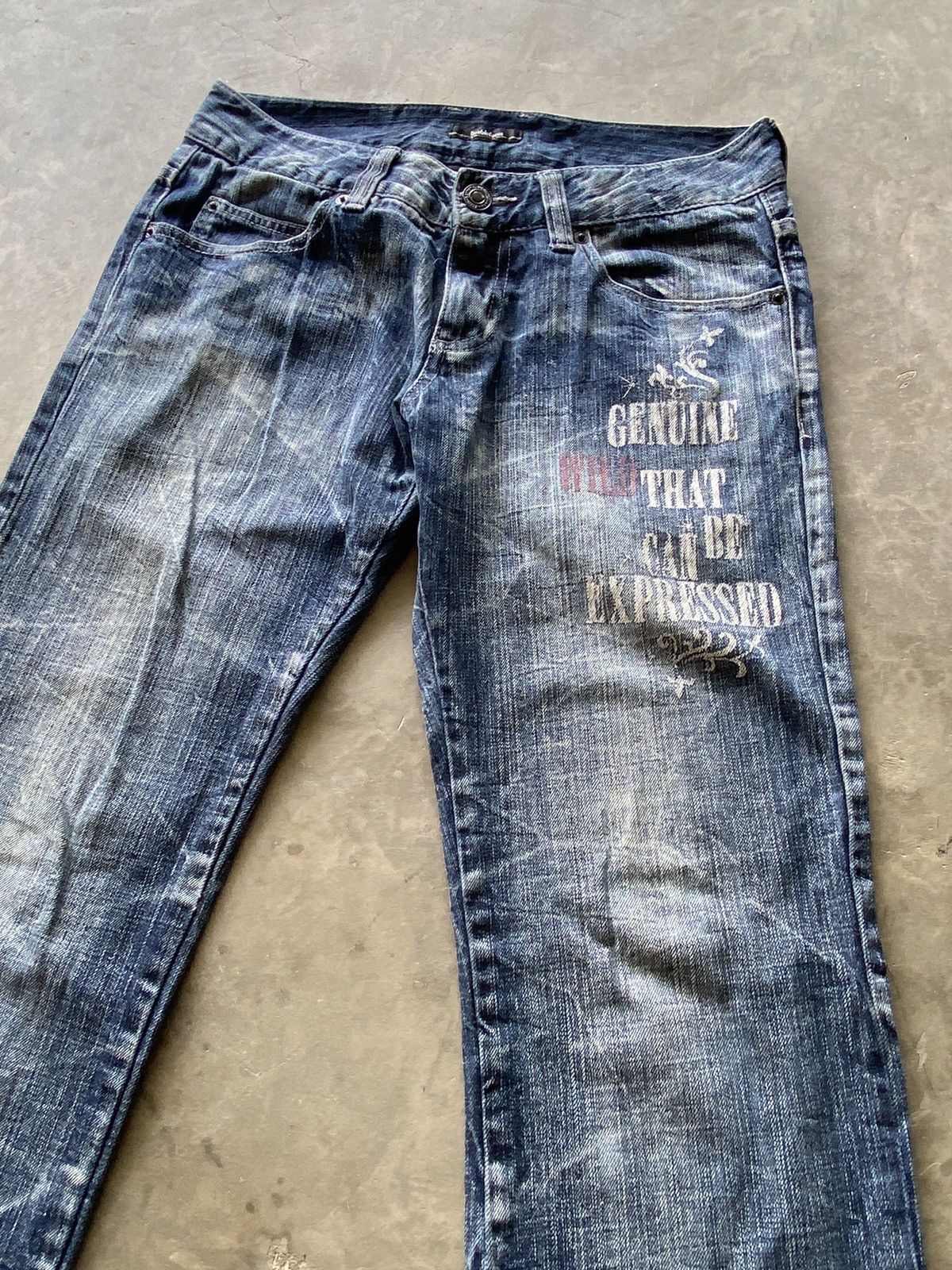 Japanese Brand × Vintage Japanese Claws Distressed Double Focus Grunge Jeans pp3 Size US 31 - 7 Thumbnail