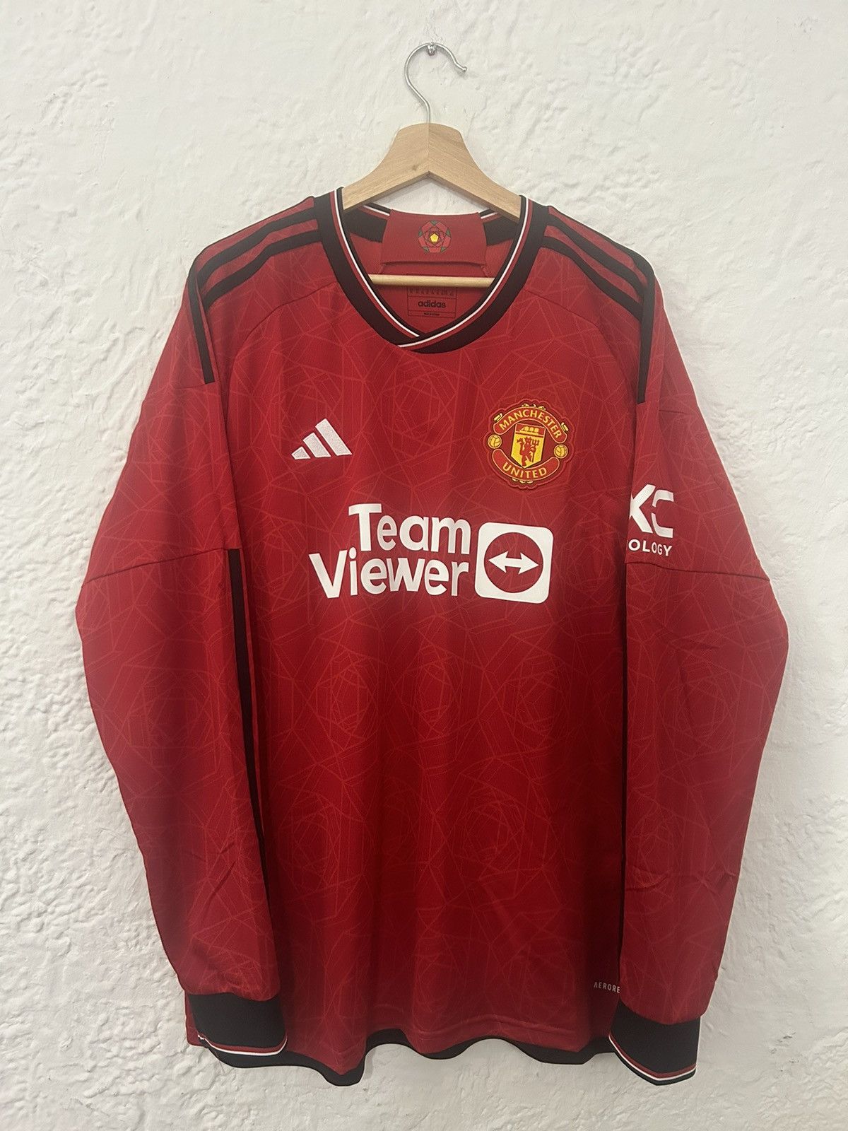 Adidas 2023-24 Alejandro Garnacho Adidas Manchester United Home Kit Size US XL / EU 56 / 4 - 2 Thumbnail