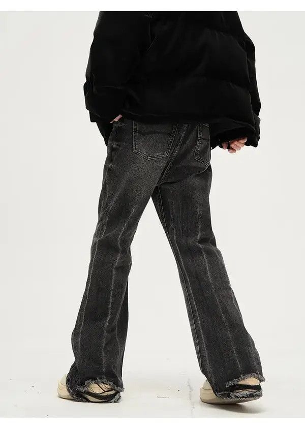 VIBE Baggy streetwear y2k flared ripped jeans pants wide leg Size US 32 / EU 48 - 6 Thumbnail