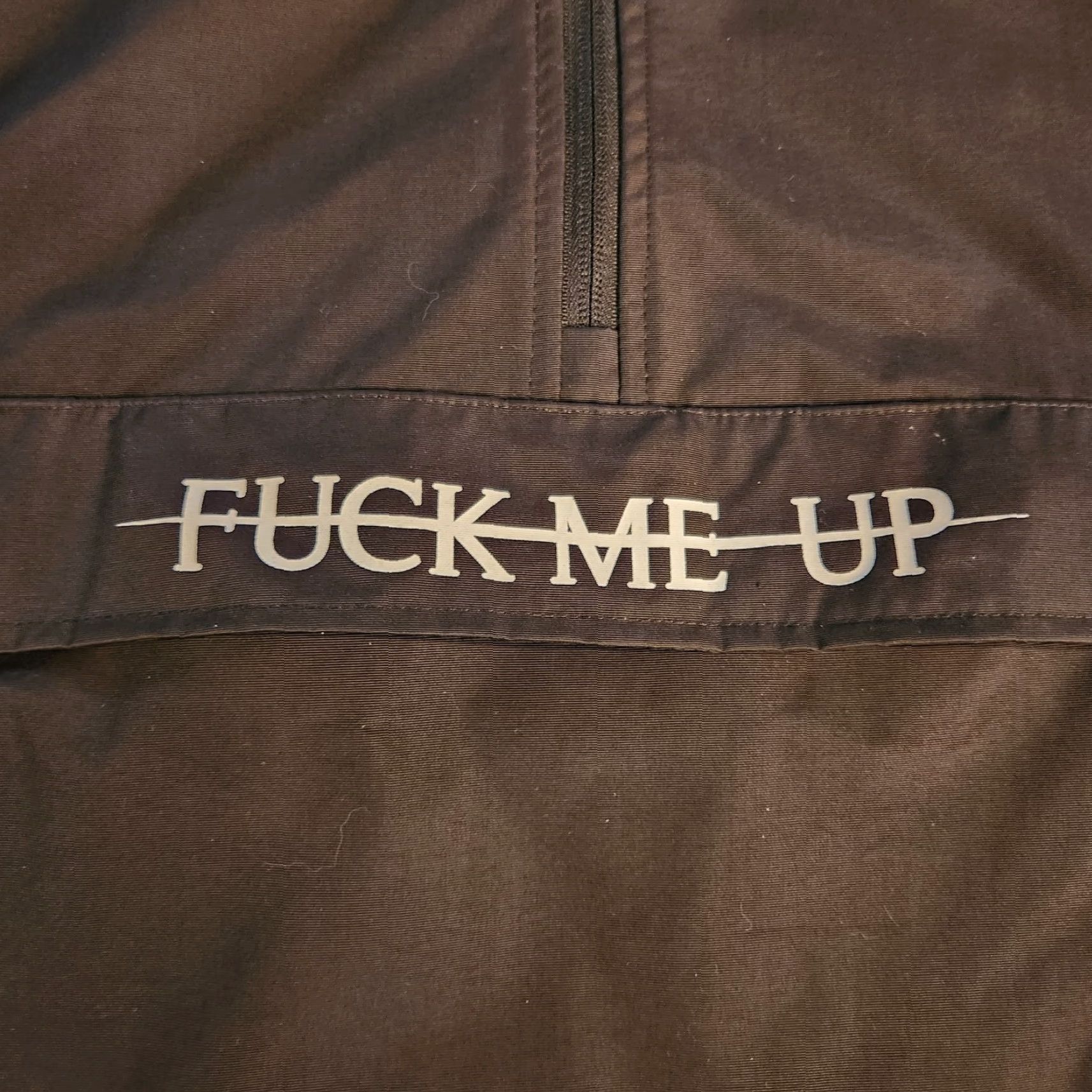 Doublet FMUOSAL Alison Wonderland Exclusive Tour Jacket 1/4 Zip Hoodie Double Sided Size L Black Unisex Adults Size L / US 10 / IT 46 - 3 Thumbnail