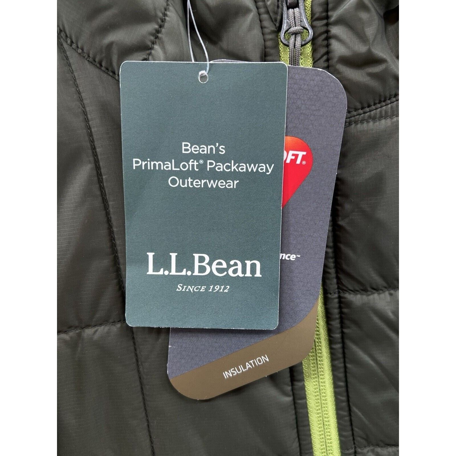 L.L. Bean L.L.Bean Primaloft Packaway Green Jacket Size Medium Regular Size US L / EU 52-54 / 3 - 4 Thumbnail