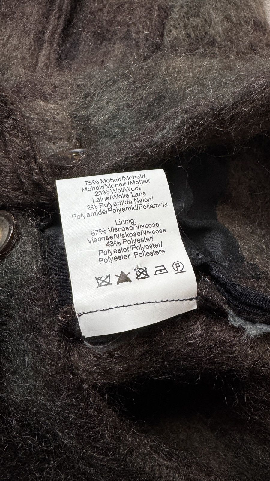 Vintage 00s Vintage Mohair Wool Blazer Jacket ysl dior cdg chanel Size S / US 4 / IT 40 - 7 Thumbnail