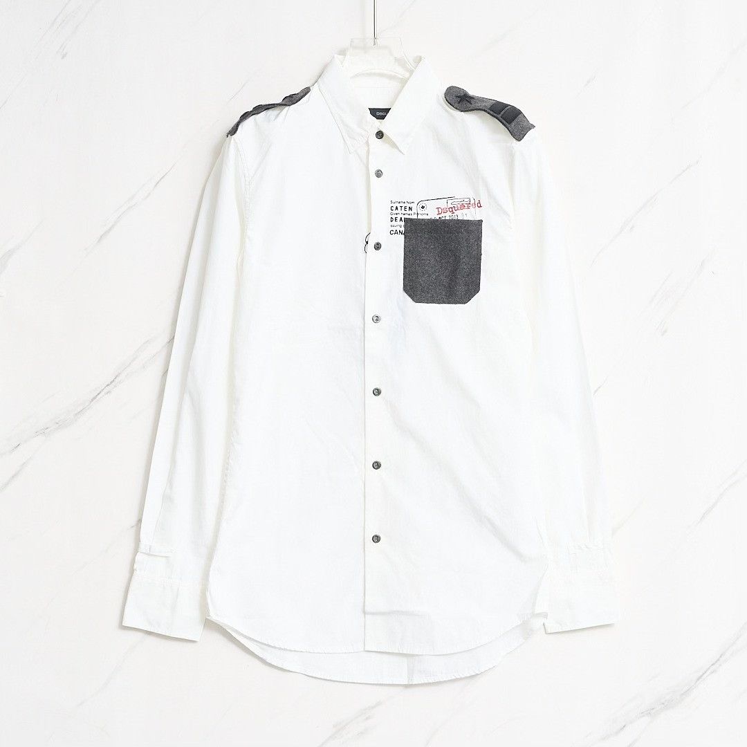 Dsquared2 Dsquared2 Men's Letter Print Shirt Size US S / EU 44-46 / 1 - 1 Thumbnail