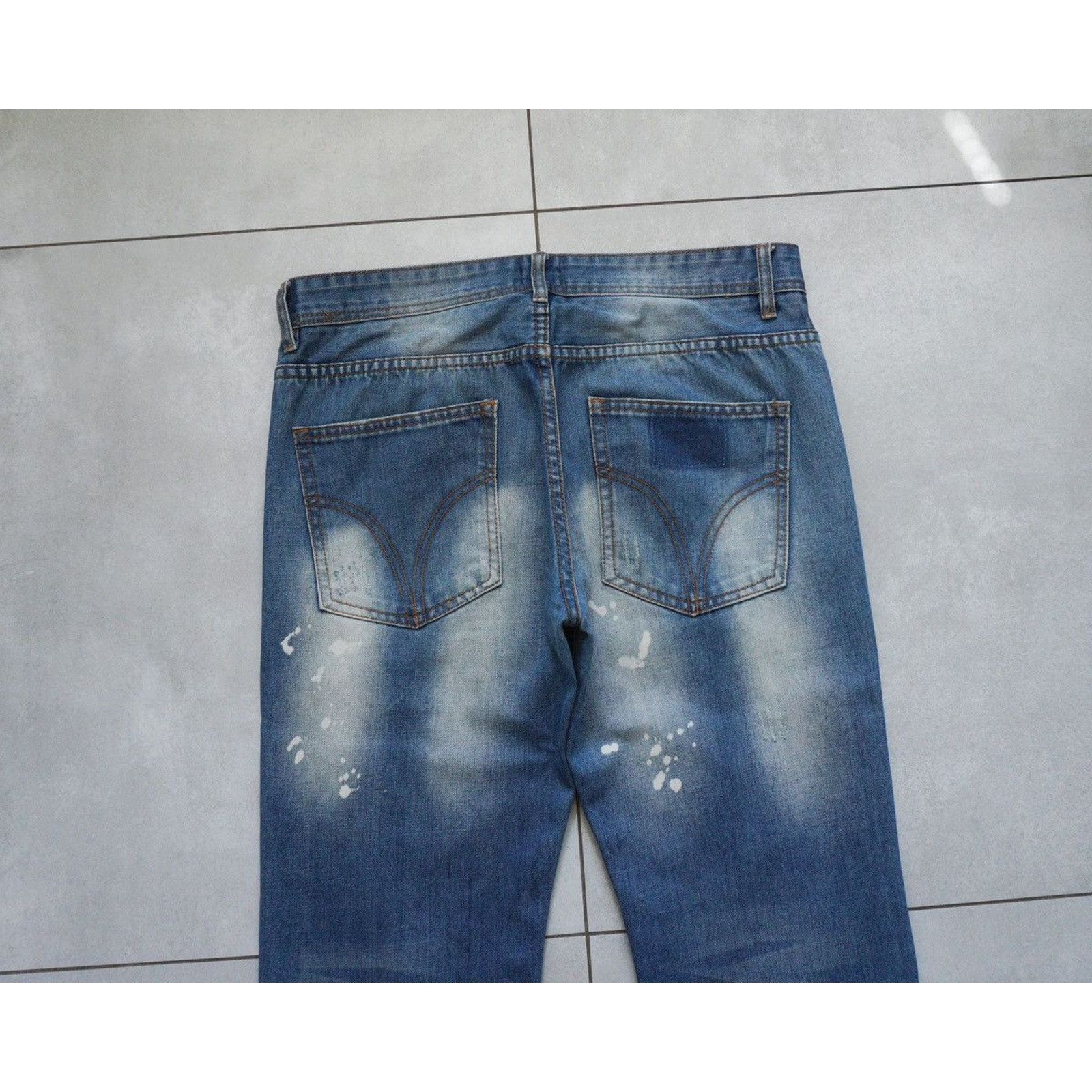 Dolce & Gabbana Dolce gabbana blue distressed vintage denim pants jeans Size US 34 / EU 50 - 7 Thumbnail