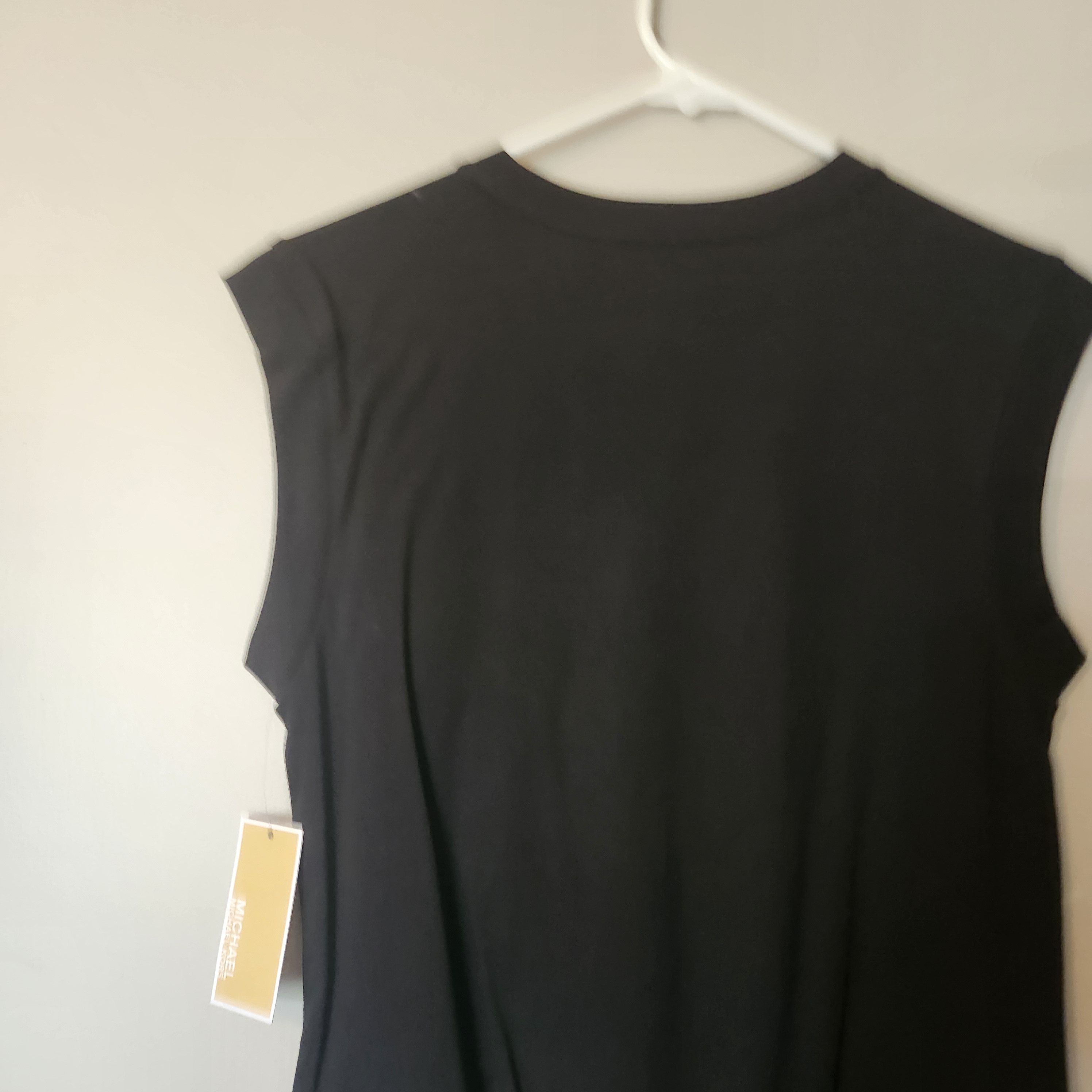 Michael Kors NWT MICHAEL Kors Women's XS Black Grommet Tie Front Top Size XS / US 0-2 / IT 36-38 - 9 Thumbnail