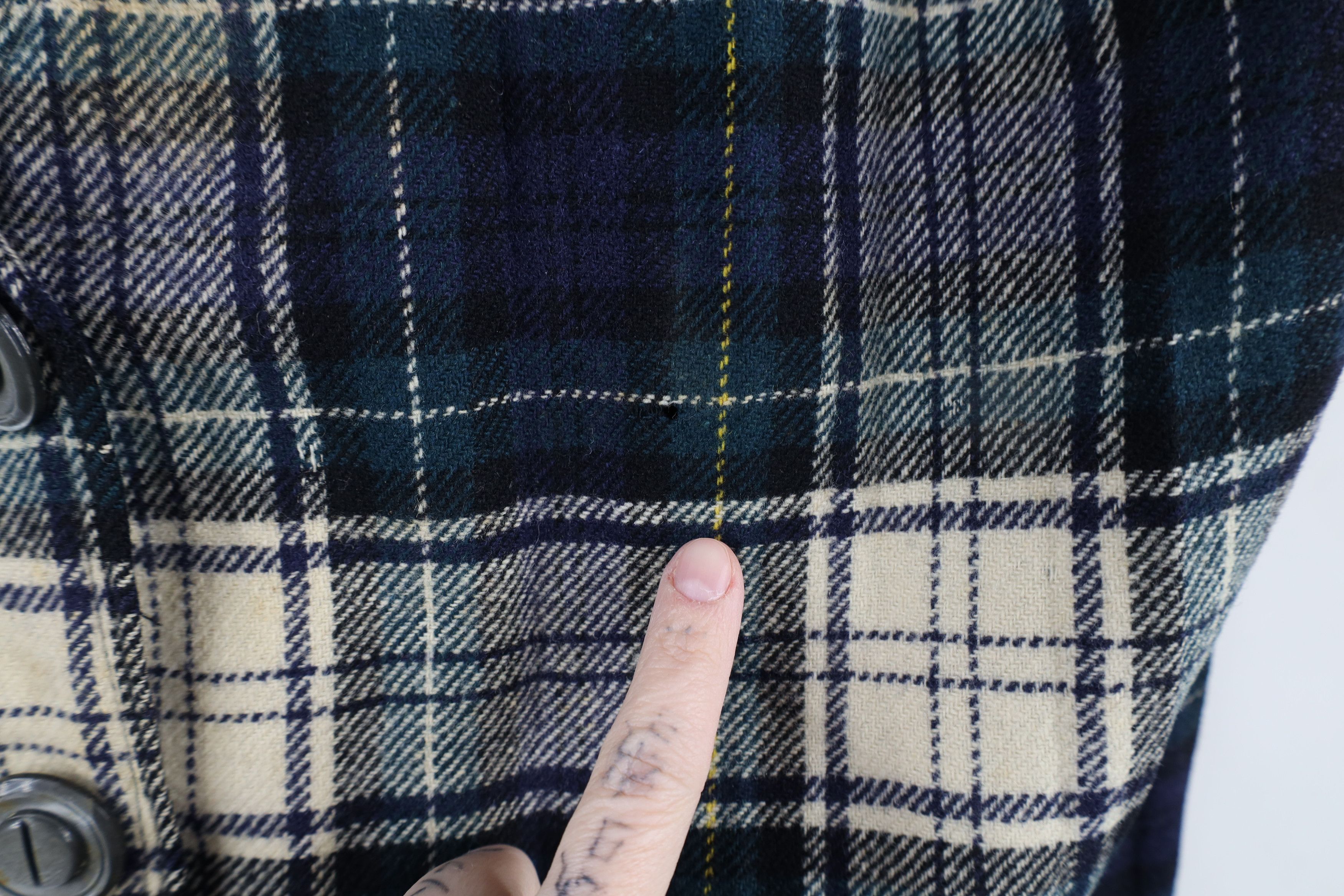 Vintage Vintage 60s 70s Streetwear Wool Button Vest Jacket Plaid USA Size L / US 10 / IT 46 - 4 Thumbnail