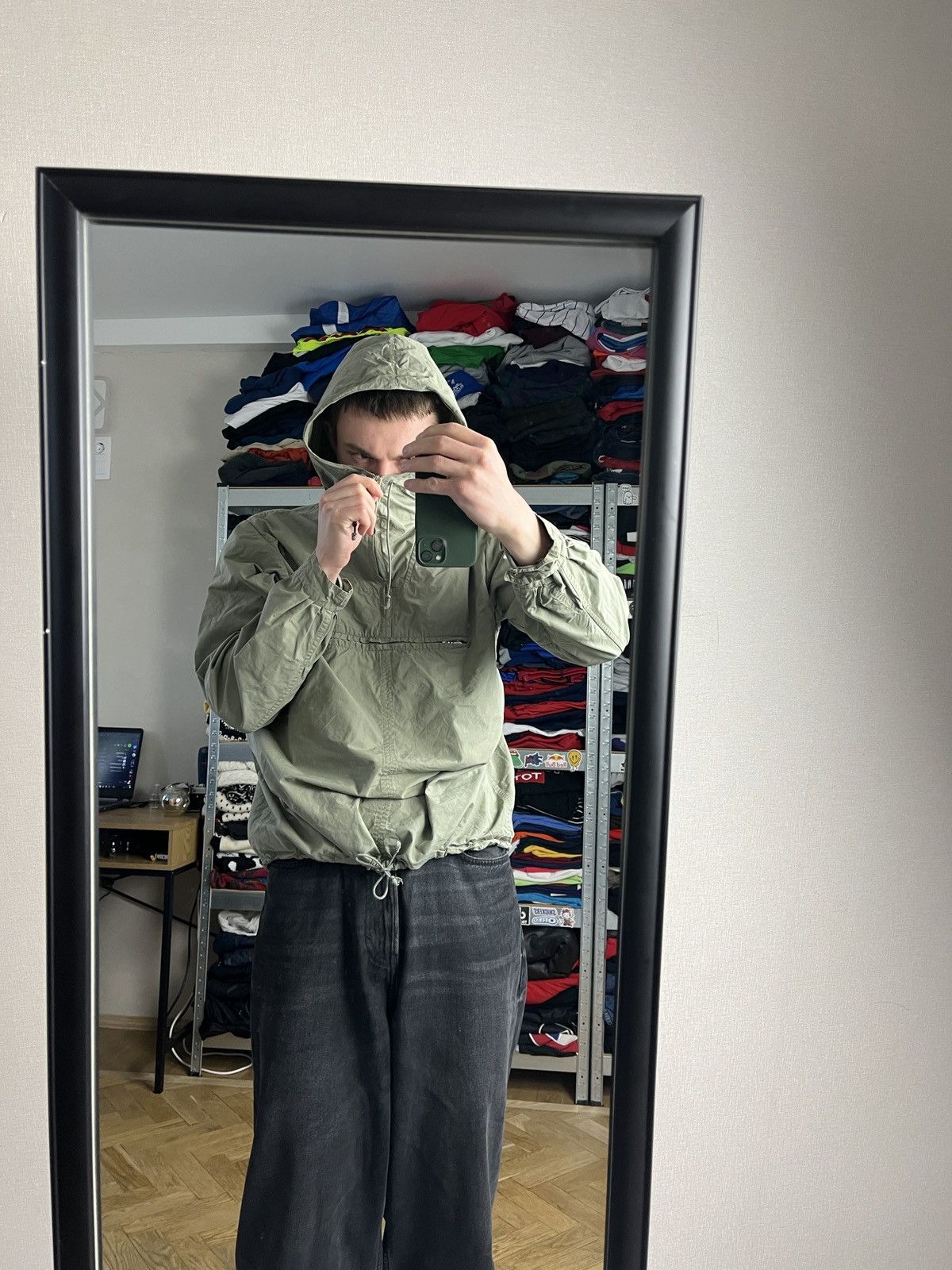 Army Of Me Vintage Distressed 80s 90s Military/Army Anorak Smoke Jacket Size US M / EU 48-50 / 2 - 2 Thumbnail