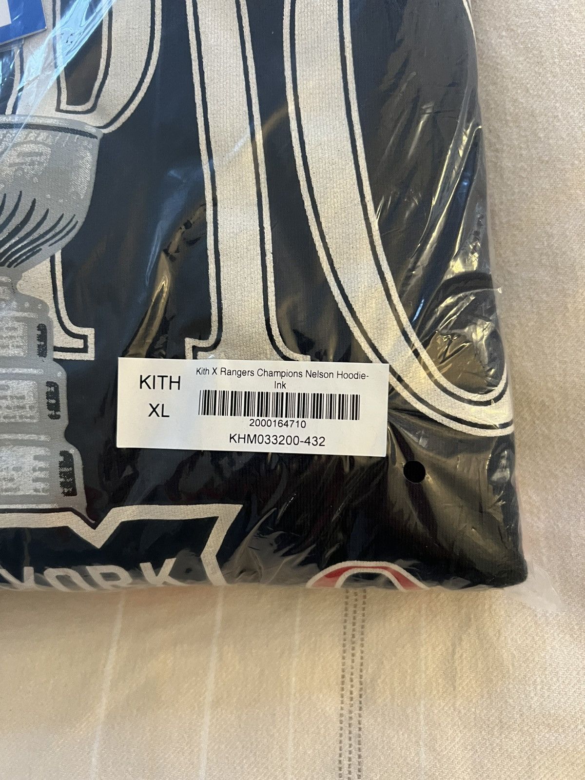 Kith for the New York Rangers Champions Nelson Hoodie Sz XL