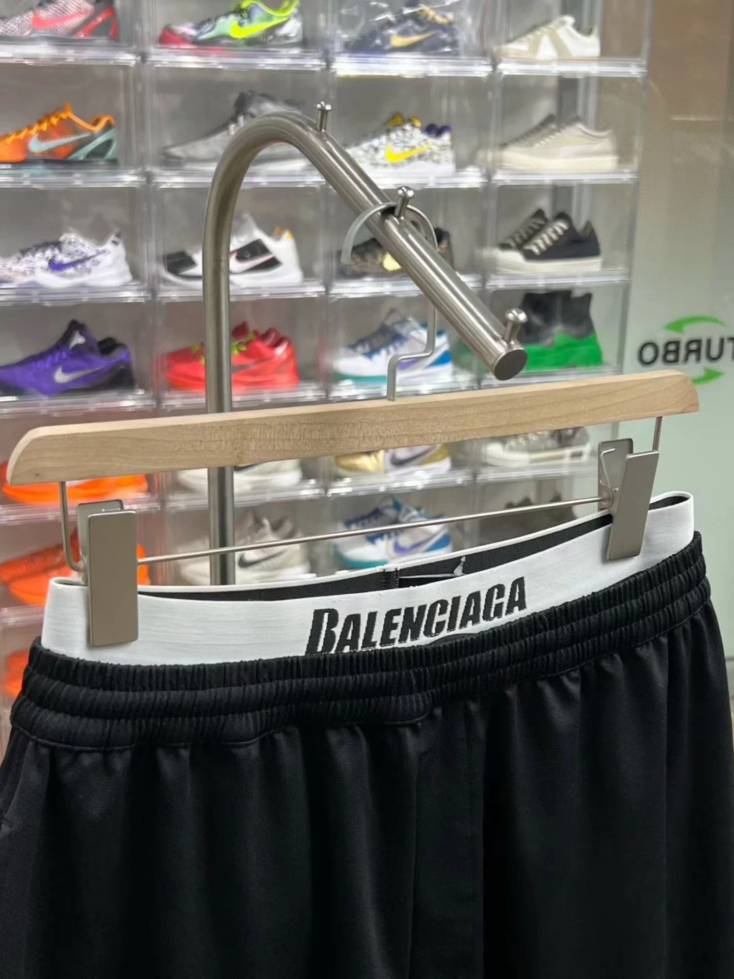 Balenciaga BALENCIAGA DoubleWaist Mesh Two-Piece Shorts S Near New Size US 30 / EU 46 - 2 Thumbnail