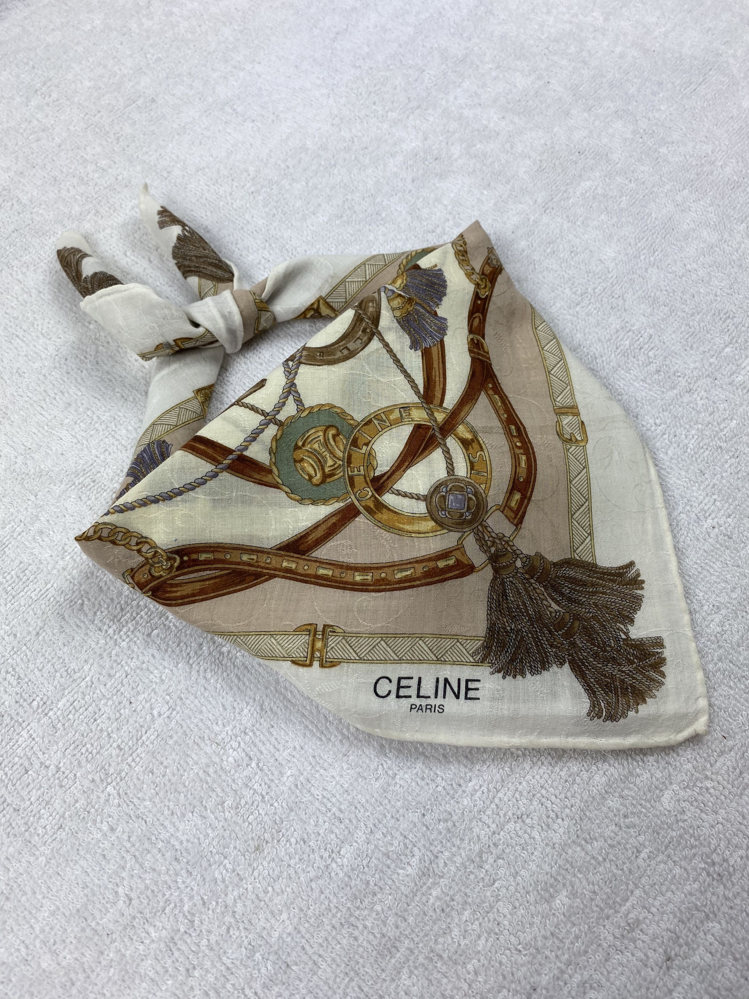 Celine Celine Luxury Handkerchief / Bandana / Neckerchief Size ONE SIZE - 2 Thumbnail