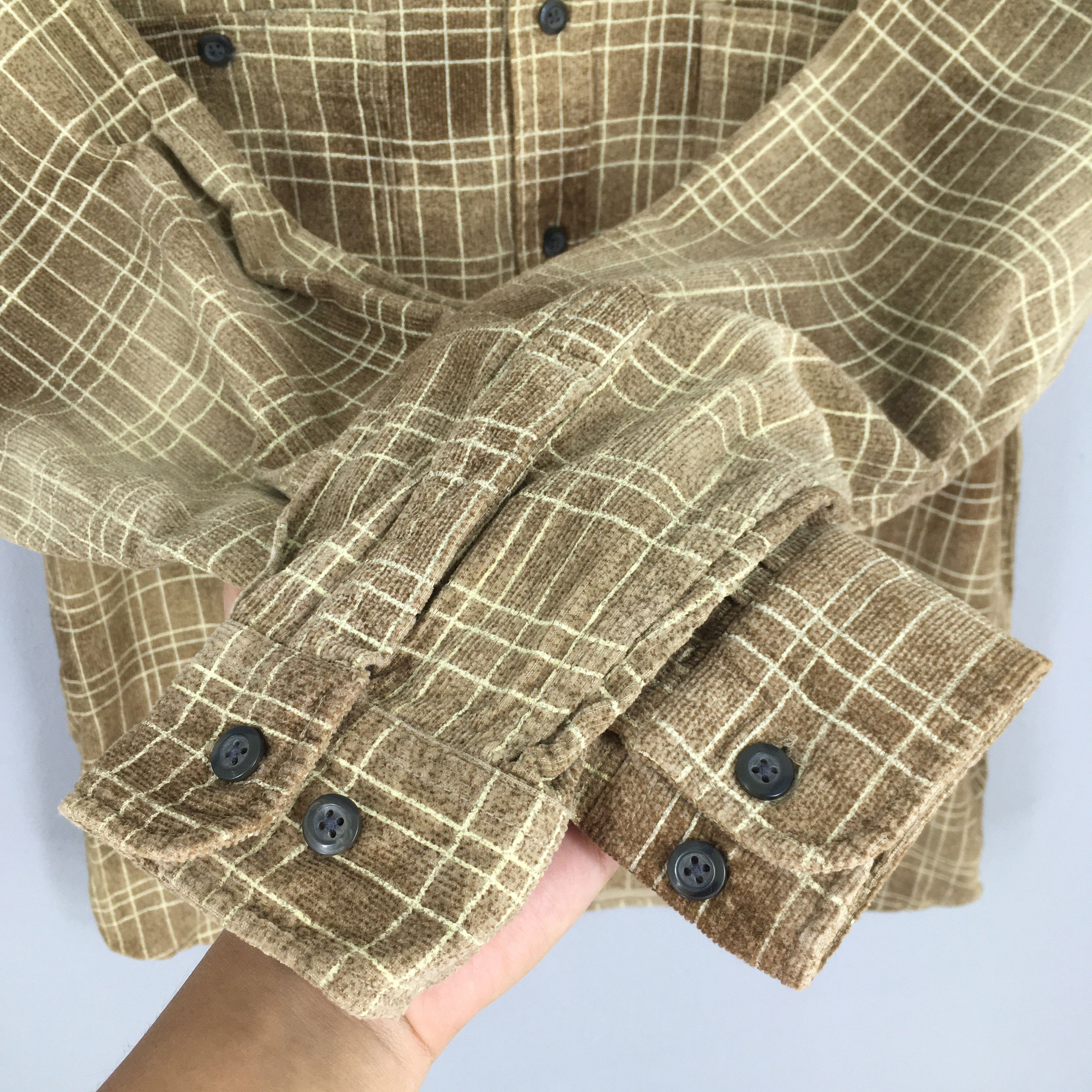 Flannel Vintage 90s Eagle Club Checkered Brown Shirt Flannel Medium Size US M / EU 48-50 / 2 - 4 Thumbnail