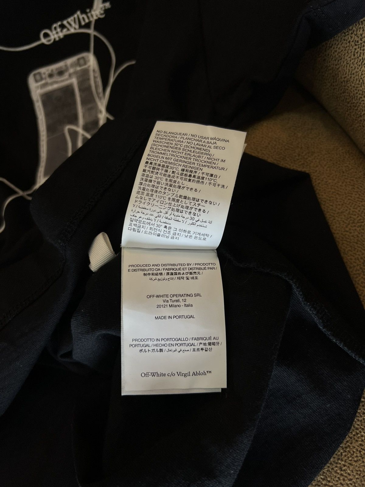 Off-White Offwhite Black Scan Arrow Tshirt. Size US XXS / EU 40 - 8 Thumbnail