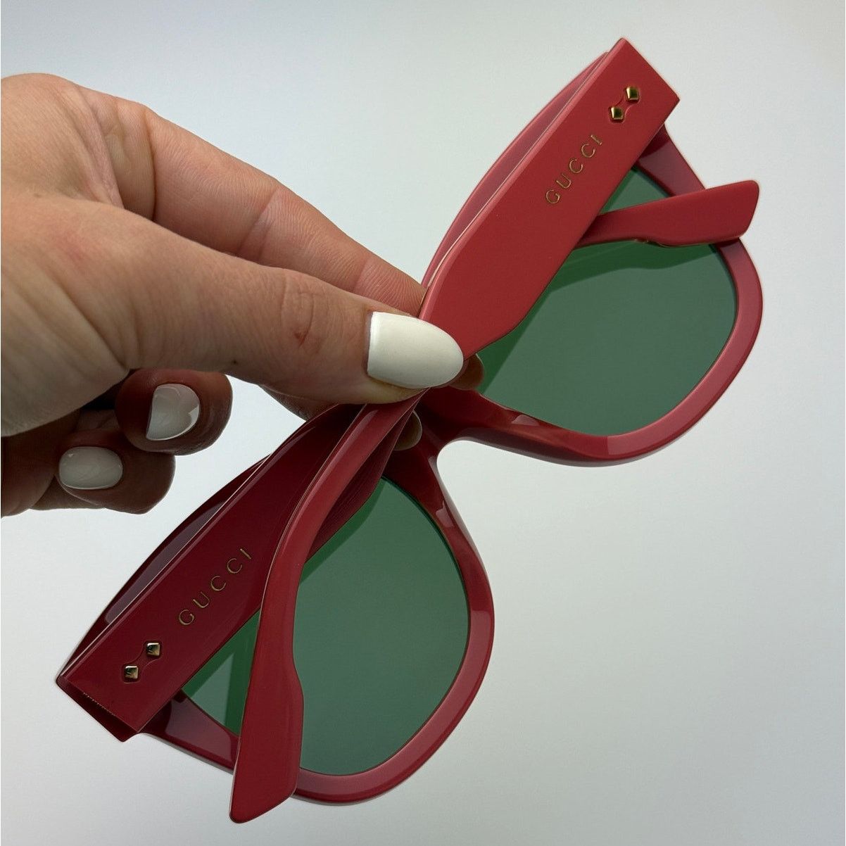 Gucci New Gucci Sunglasses GG1082S 004 Pink Green Women Size ONE SIZE - 3 Thumbnail