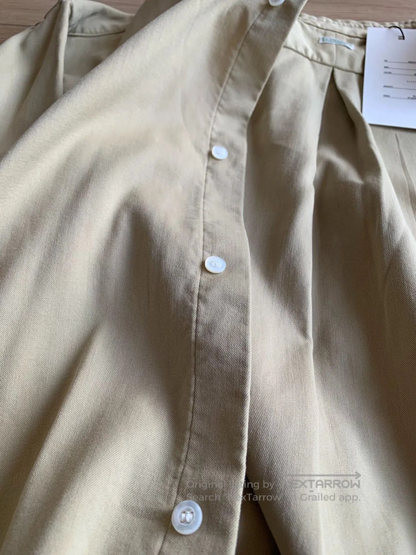 A.PRESSE A.PRESSE Double Weave Twill Regular Collar Shirt. Size US L / EU 52-54 / 3 - 4 Thumbnail