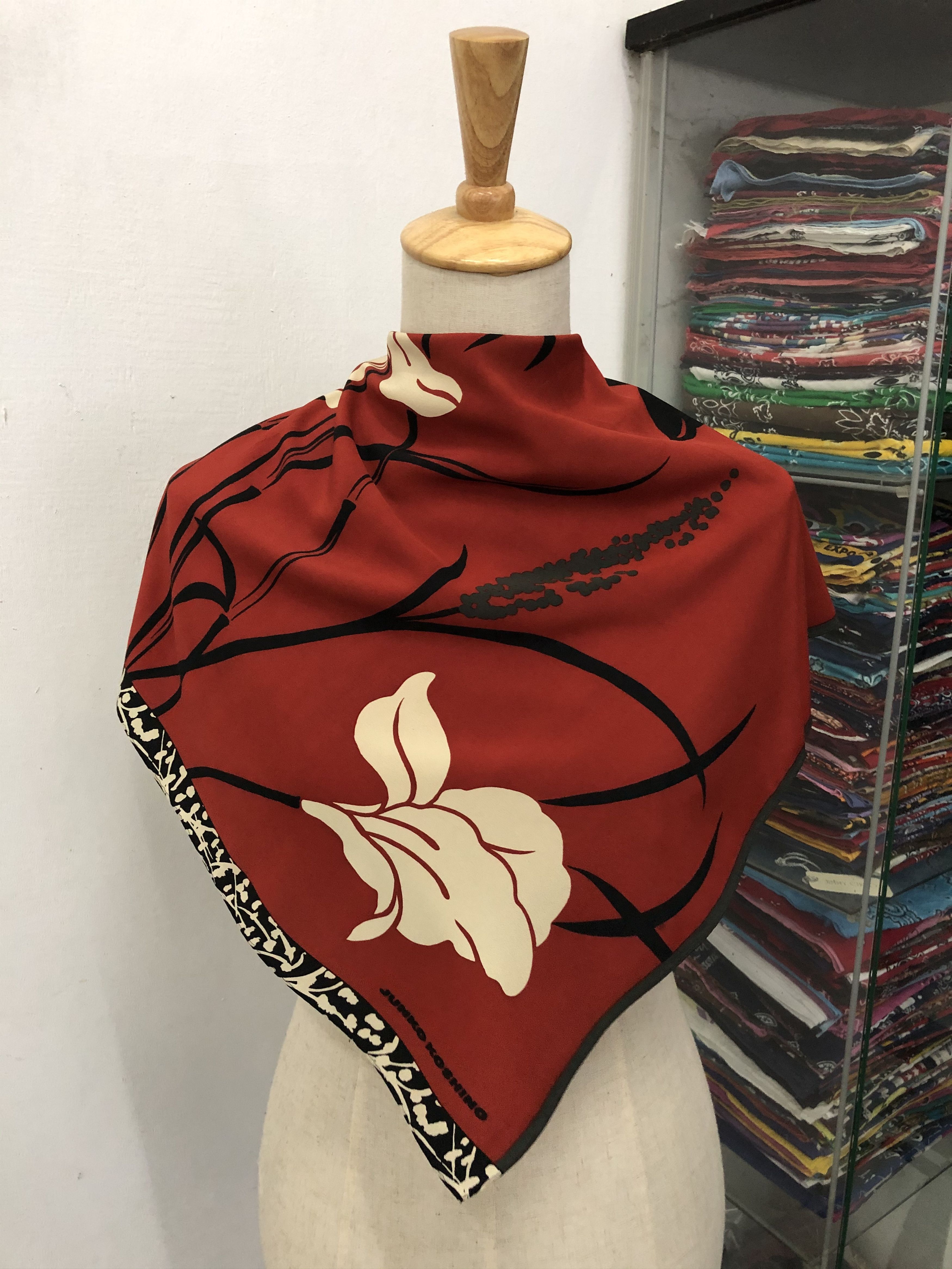 Vintage Vintage Junko Koshino Silk Scarf Size ONE SIZE - 1 Thumbnail