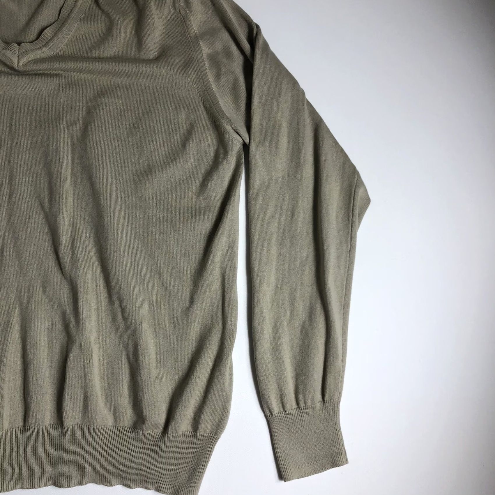 Zara Zara Sweater V-Neck Mens Large Beige Shirt? Size US L / EU 52-54 / 3 - 3 Thumbnail