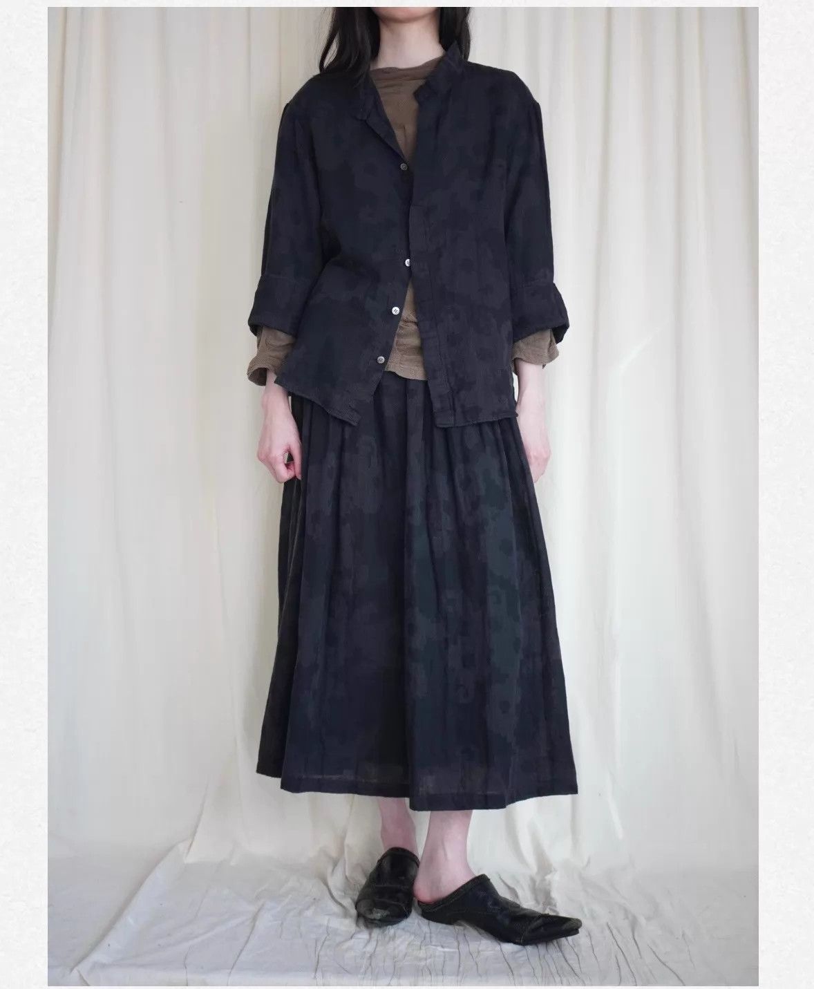 Issey Miyake Issey Miyake 2000s Plantation Cotton Black Dress M Size M / US 6-8 / IT 42-44 - 1 Thumbnail