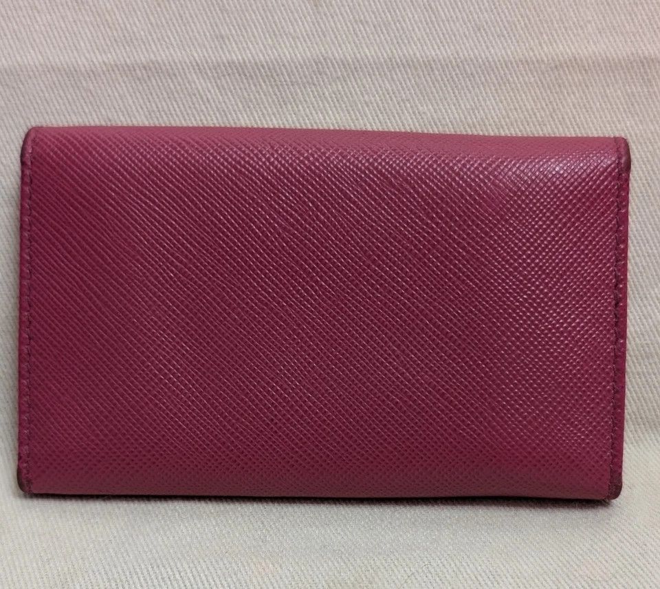 Prada PRADA Pink Leather Key Case 6 Key Holder Size ONE SIZE - 2 Thumbnail