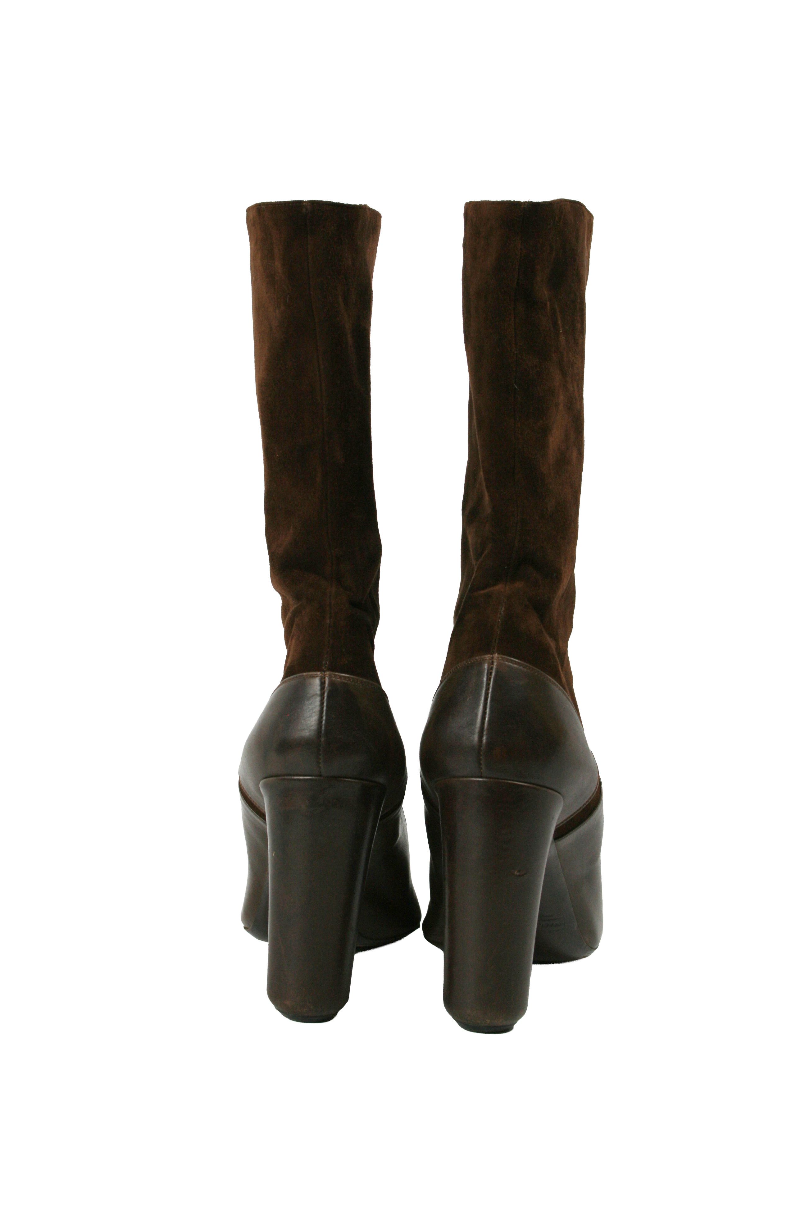 Marc Jacobs Front Zip Suede Leather Ankle Boots Size US 9.5 / IT 39.5 - 11 Thumbnail