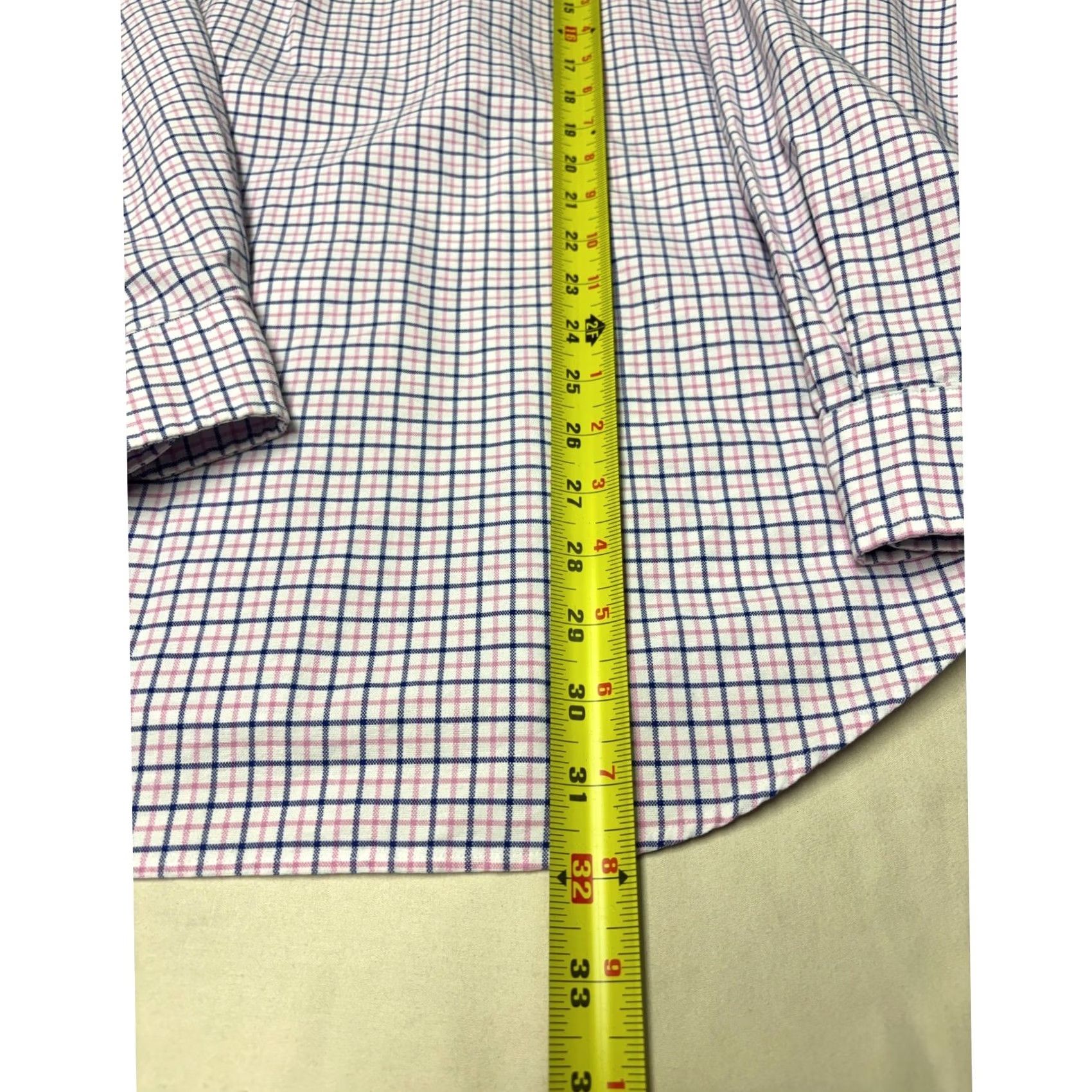 Ralph Lauren Ralph Lauren Shirt Mens L Button Down Pink Navy Blue Tattersall Check Cotton Size US L / EU 52-54 / 3 - 7 Thumbnail