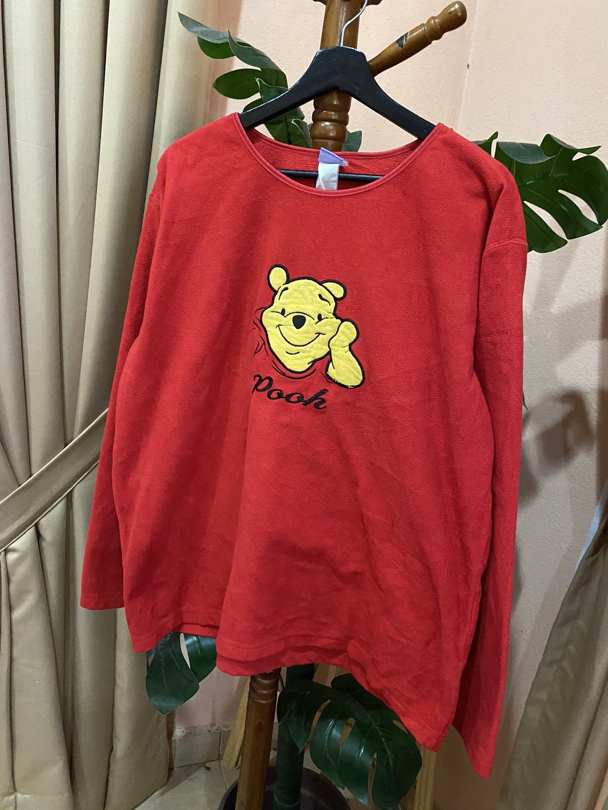Disney Disney Winnie the Pooh Red Fleece Pullover - Nostalgic Cozy Size US M / EU 48-50 / 2 - 2 Thumbnail