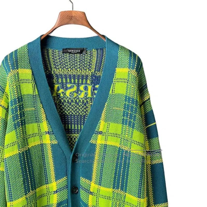 Versace Versace Green Cotton Long Sleeve Cardigan for Men . Size US M / EU 48-50 / 2 - 3 Thumbnail