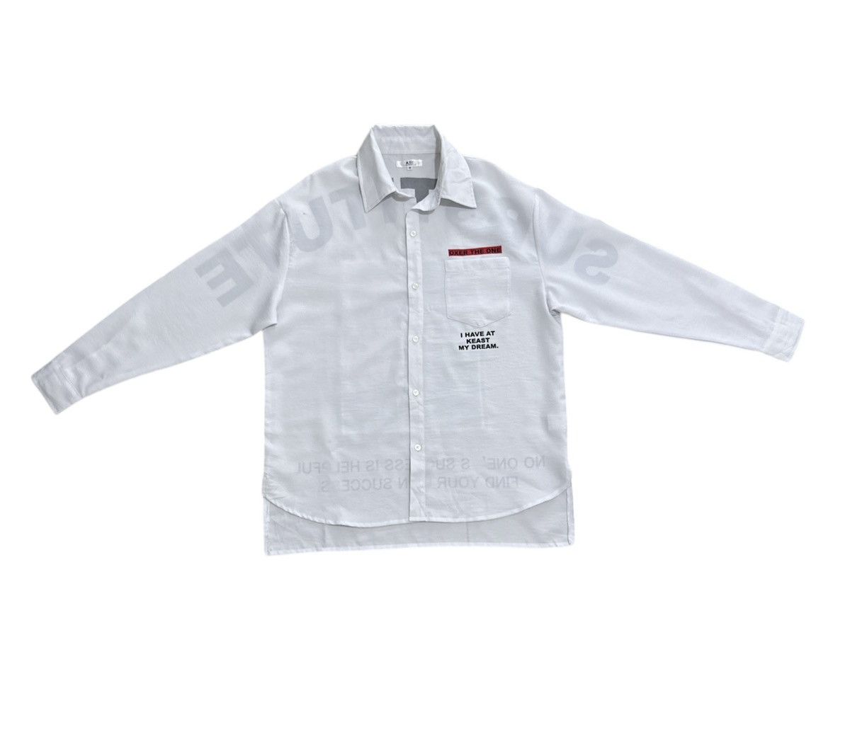 If Six Was Nine In the Attic H Oversized Button Up Shirt Substitute Success Size US M / EU 48-50 / 2 - 2 Thumbnail
