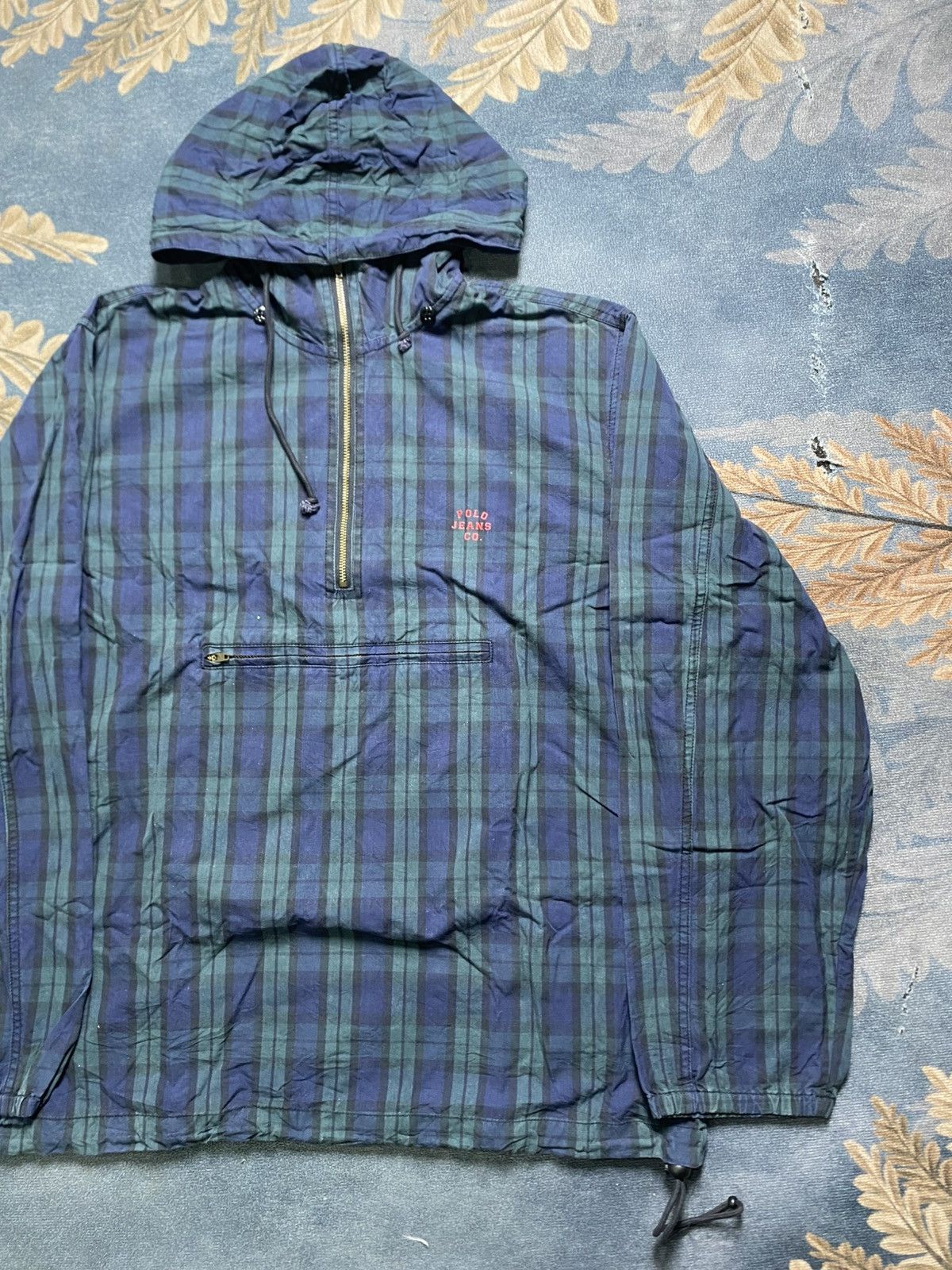Vintage VINTAGE POLO JEANS RALPH LAUREN HALF ZIPPER HOODIE JACKET Size US XL / EU 56 / 4 - 3 Thumbnail