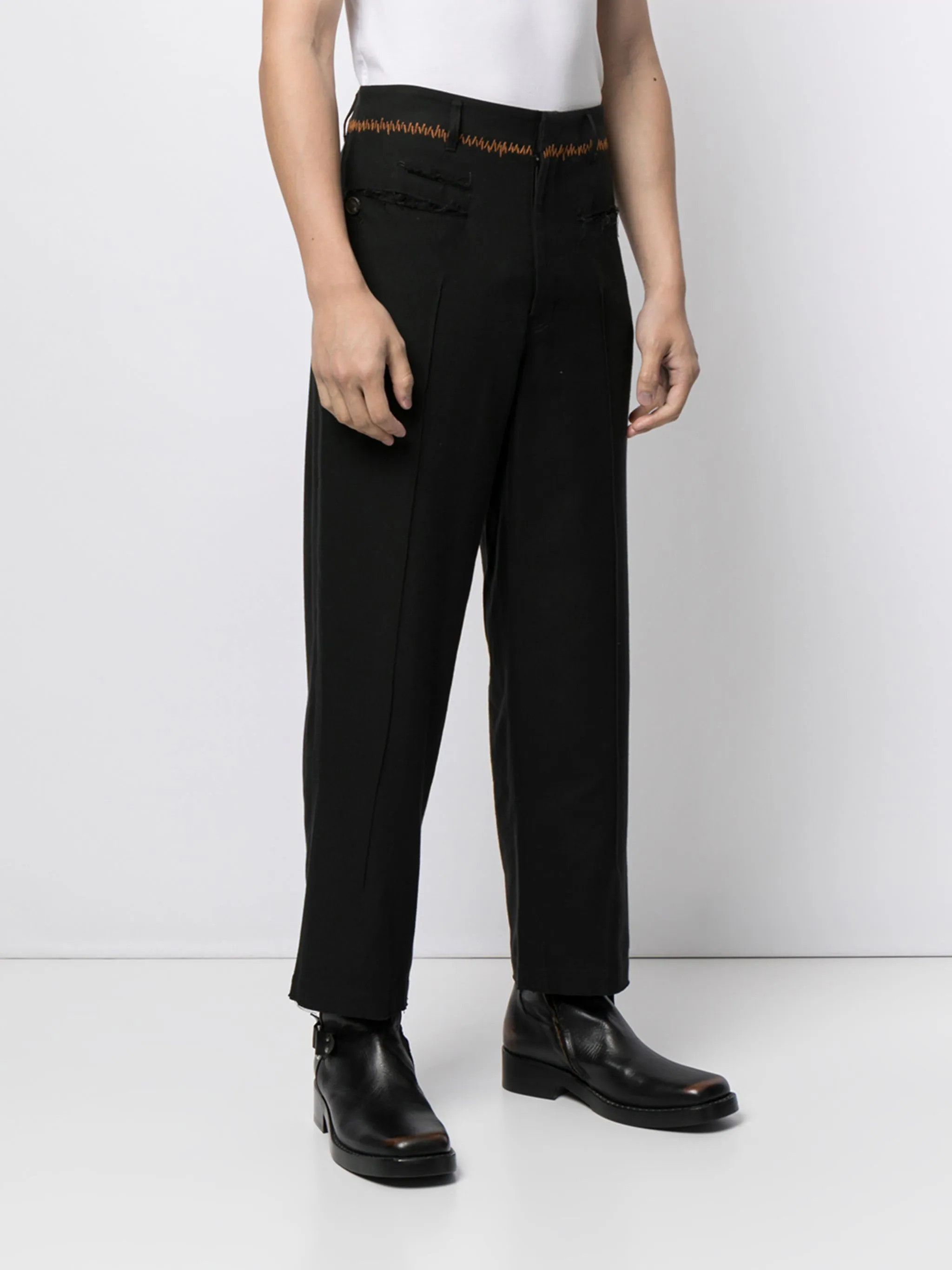 Bed j.w. Ford Bed JW Ford Zig zag stitch trouser Size US 29 - 3 Thumbnail