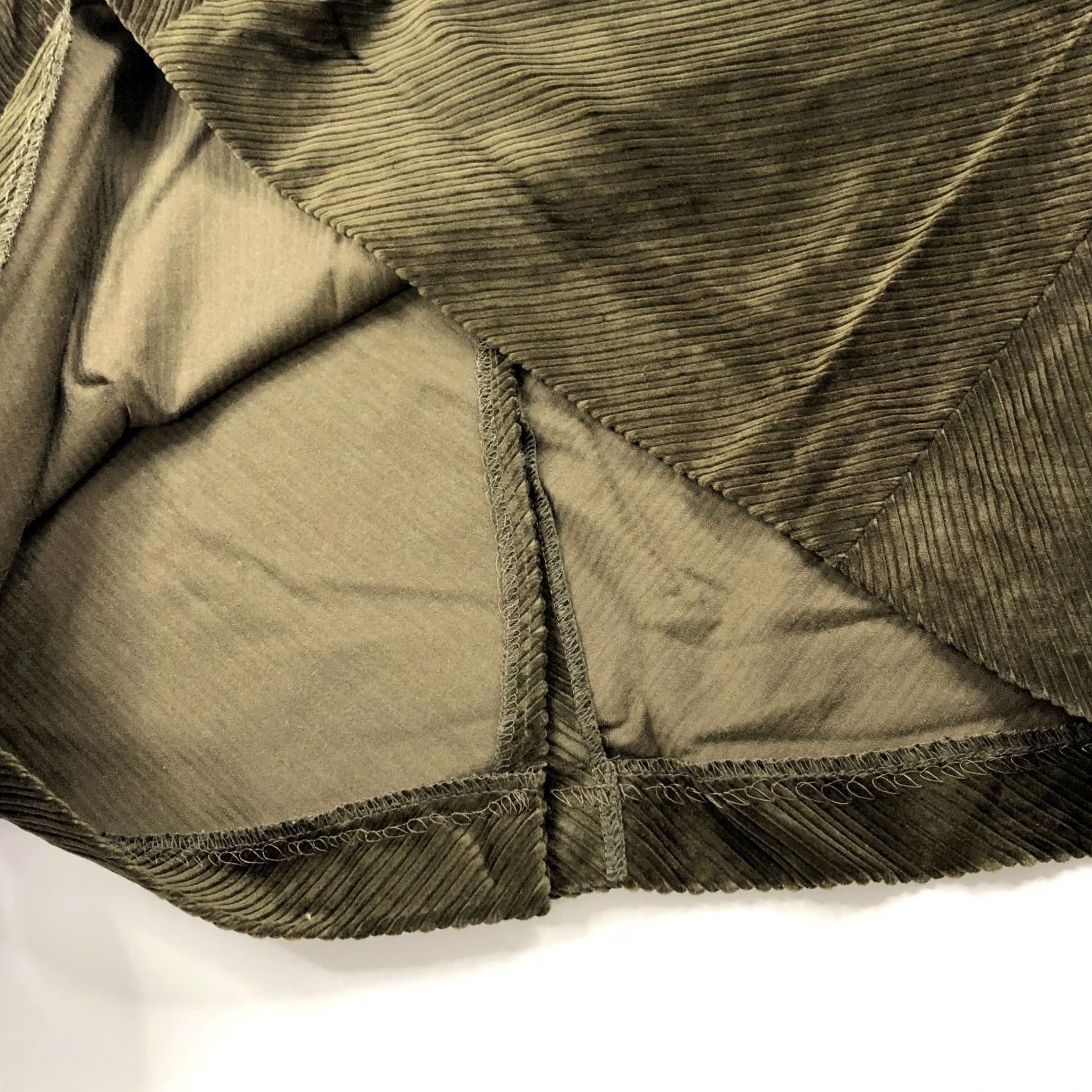 Ann Taylor Ann Taylor Corduroy Skirt Women Mini Green 10 Zip Front Pockets No Lining NEW Size 32" / US 10 / IT 46 - 6 Thumbnail