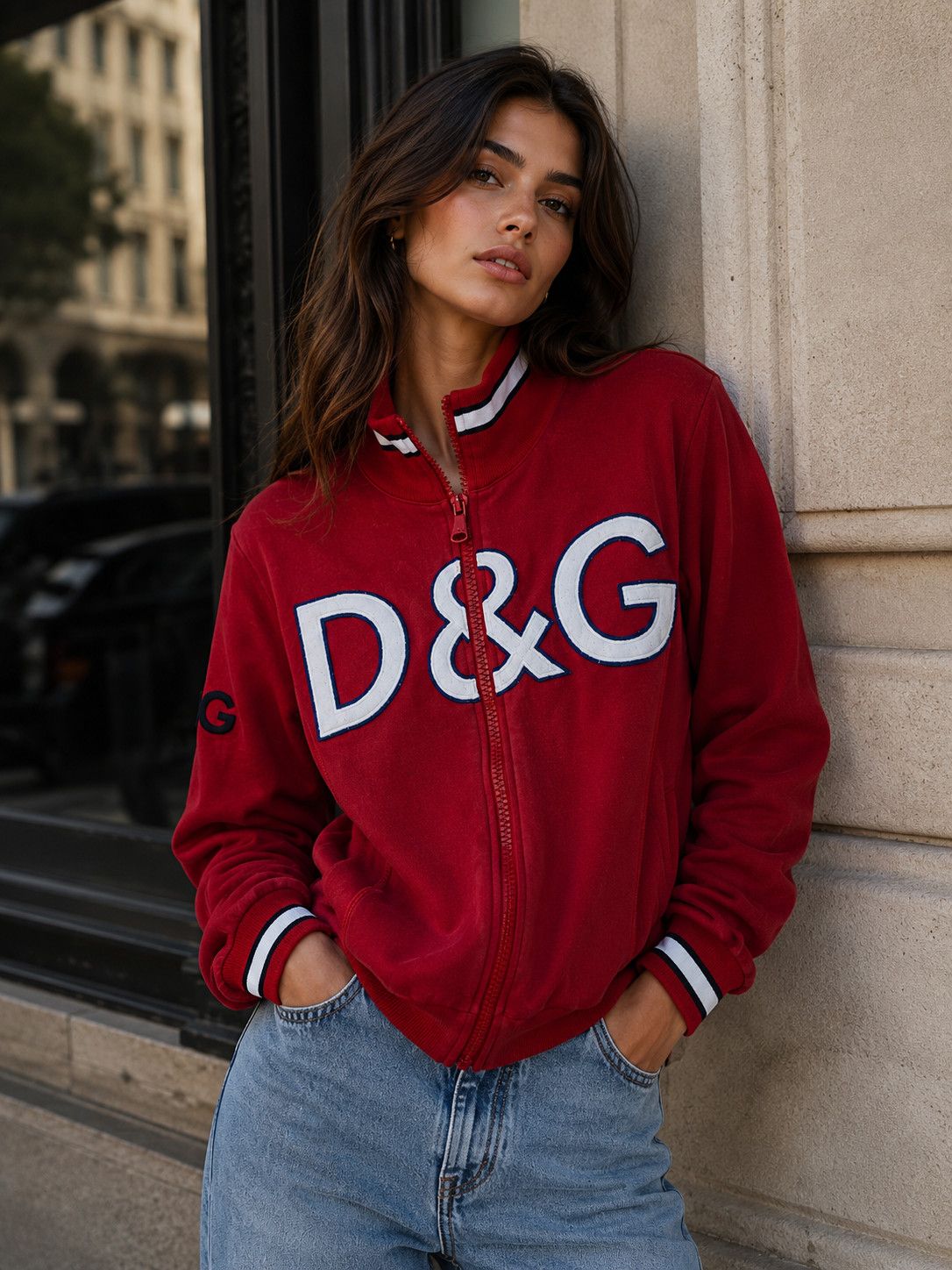 Dolce & Gabbana D&G Big Logo Zip-up Jacket Size S / US 4 / IT 40 - 2 Thumbnail