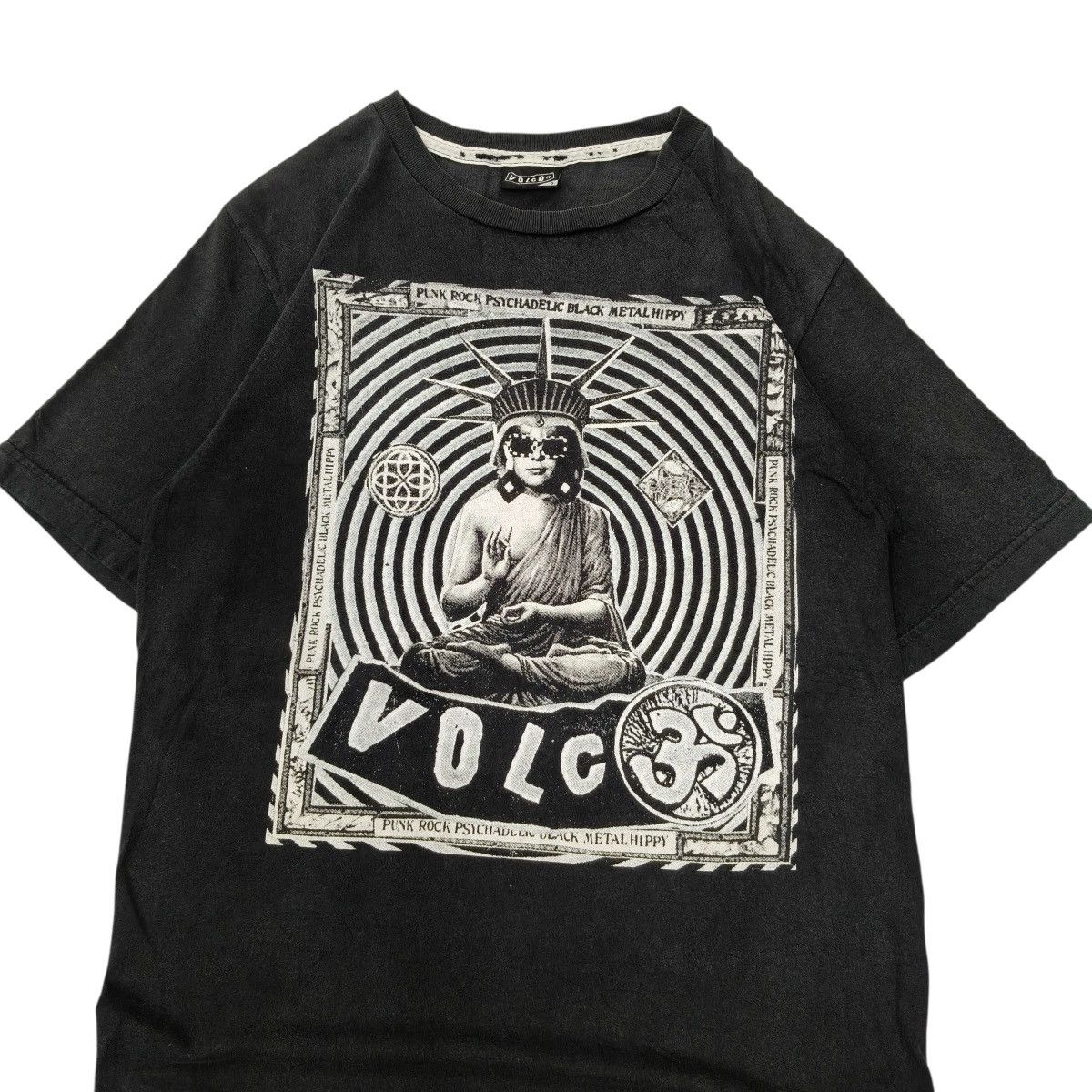 Volcom Vintage Y2K VOLCOM Punk Rock Psychadelic Black Metal Tshirt Size US S / EU 44-46 / 1 - 2 Thumbnail