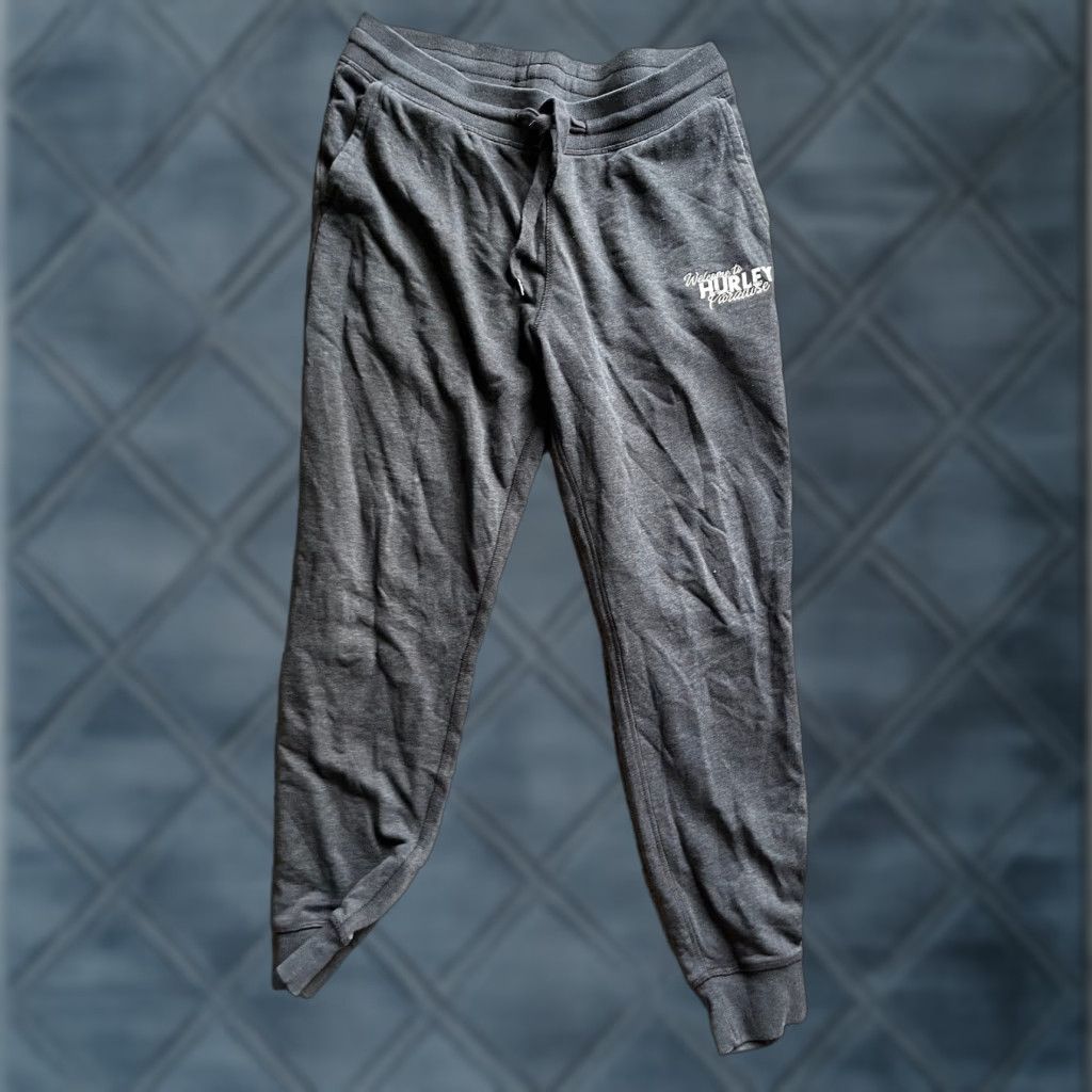 Hurley Hurley Jogger Sweatpants Mens Small Drawstring Logo Pocket Dark Gray Size US 29 - 1 Thumbnail