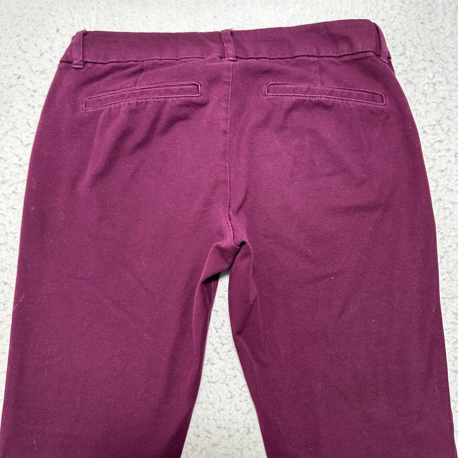 Old Navy Old Navy Pixie Pants 4 Flat Front Purple Mid-Rise Skinny Leg Size 30" / US 8 / IT 44 - 5 Thumbnail
