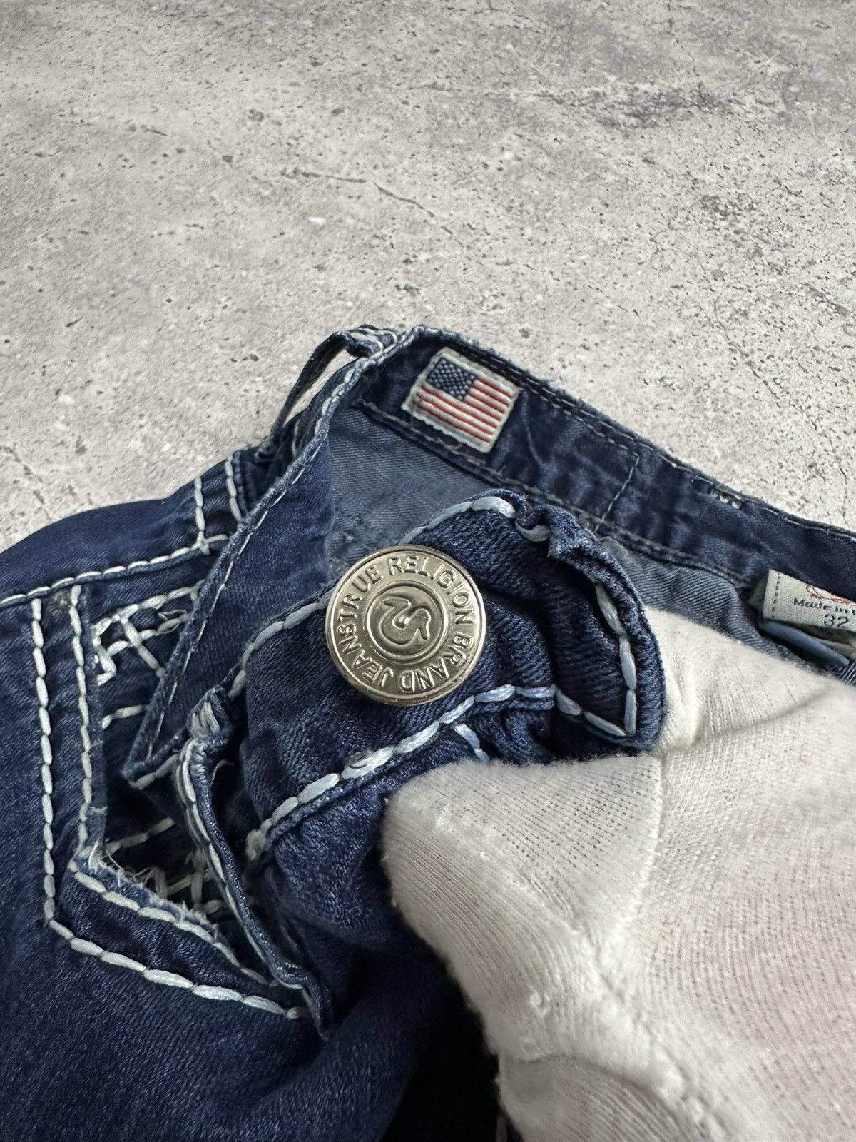 True Religion Rare Y2K True Religion Billy Super T Pocket Distressed Pants Size US 32 / EU 48 - 18 Thumbnail