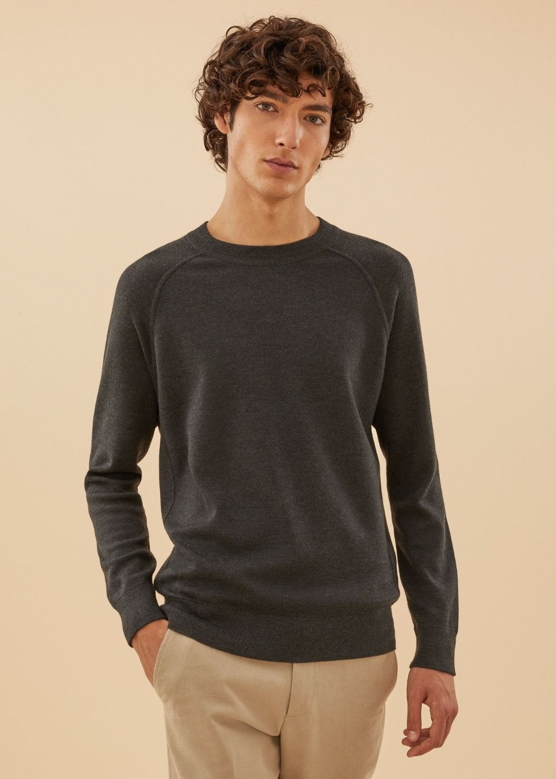 Loro Piana o1srvl11e1224 Cashmere Wool Crewneck Sweater in Grey Size US S / EU 44-46 / 1 - 1 Thumbnail