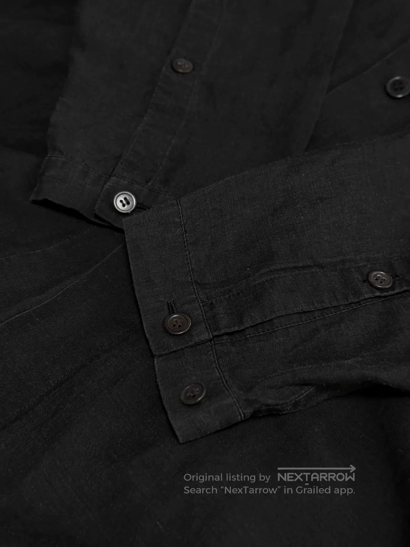 Yohji Yamamoto Yohji Yamamoto Black Long Shirt. Size US M / EU 48-50 / 2 - 5 Thumbnail