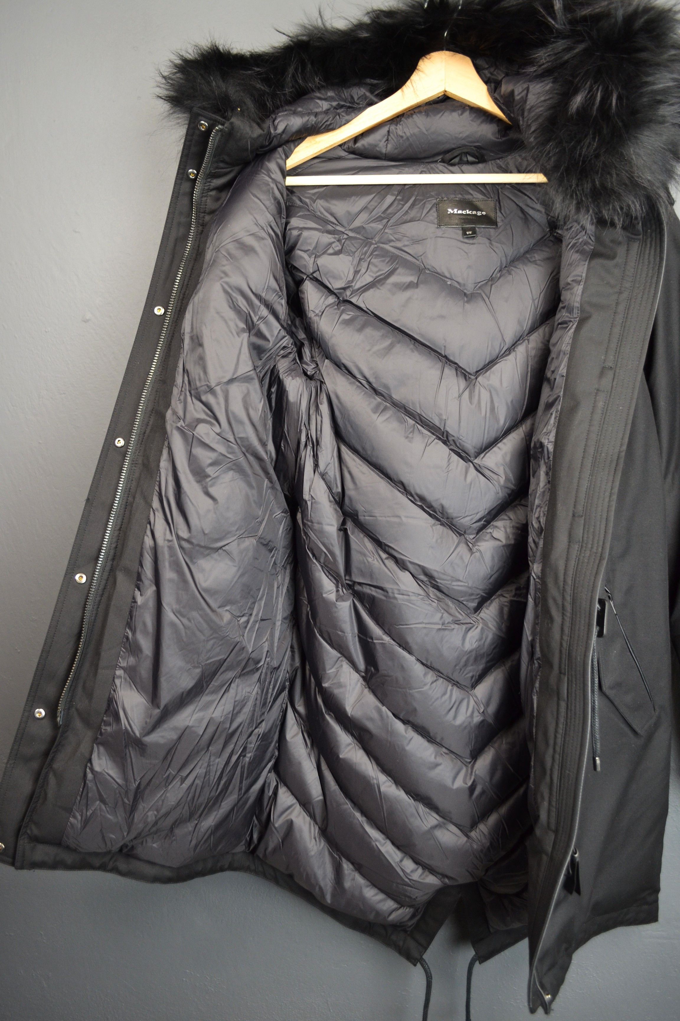 Mackage Mackage Rena-X Twill Parka With Fur M Size Black On Black Size M / US 6-8 / IT 42-44 - 3 Thumbnail