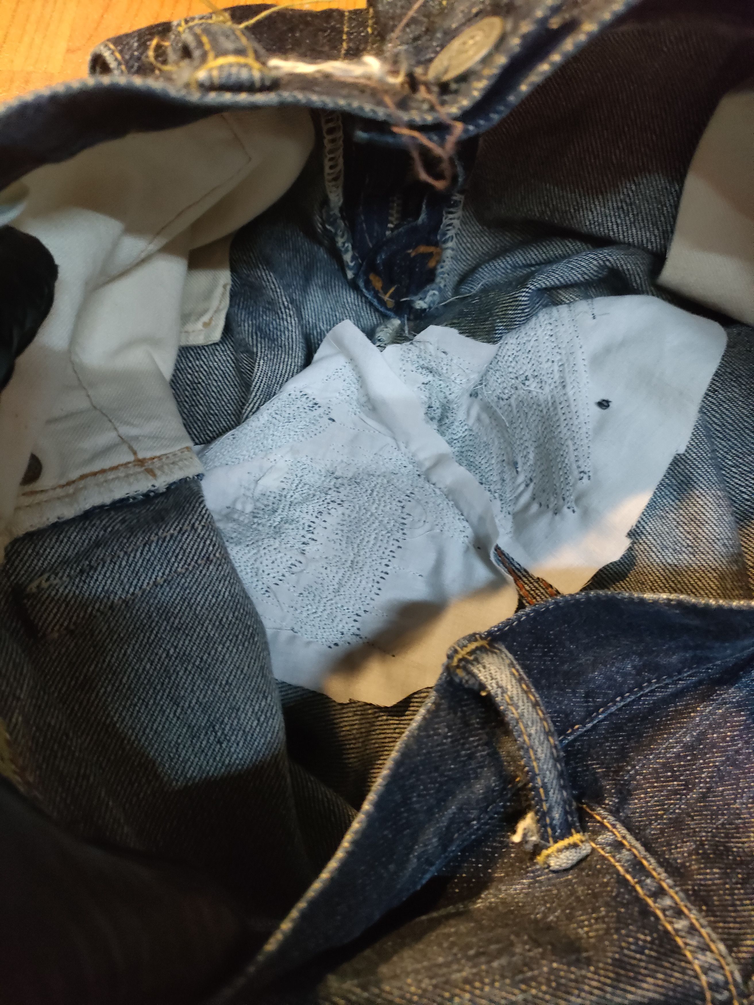 45rpm × Japanese Brand 45rpm Reworked Japanese Jeans Size US 31 - 4 Thumbnail