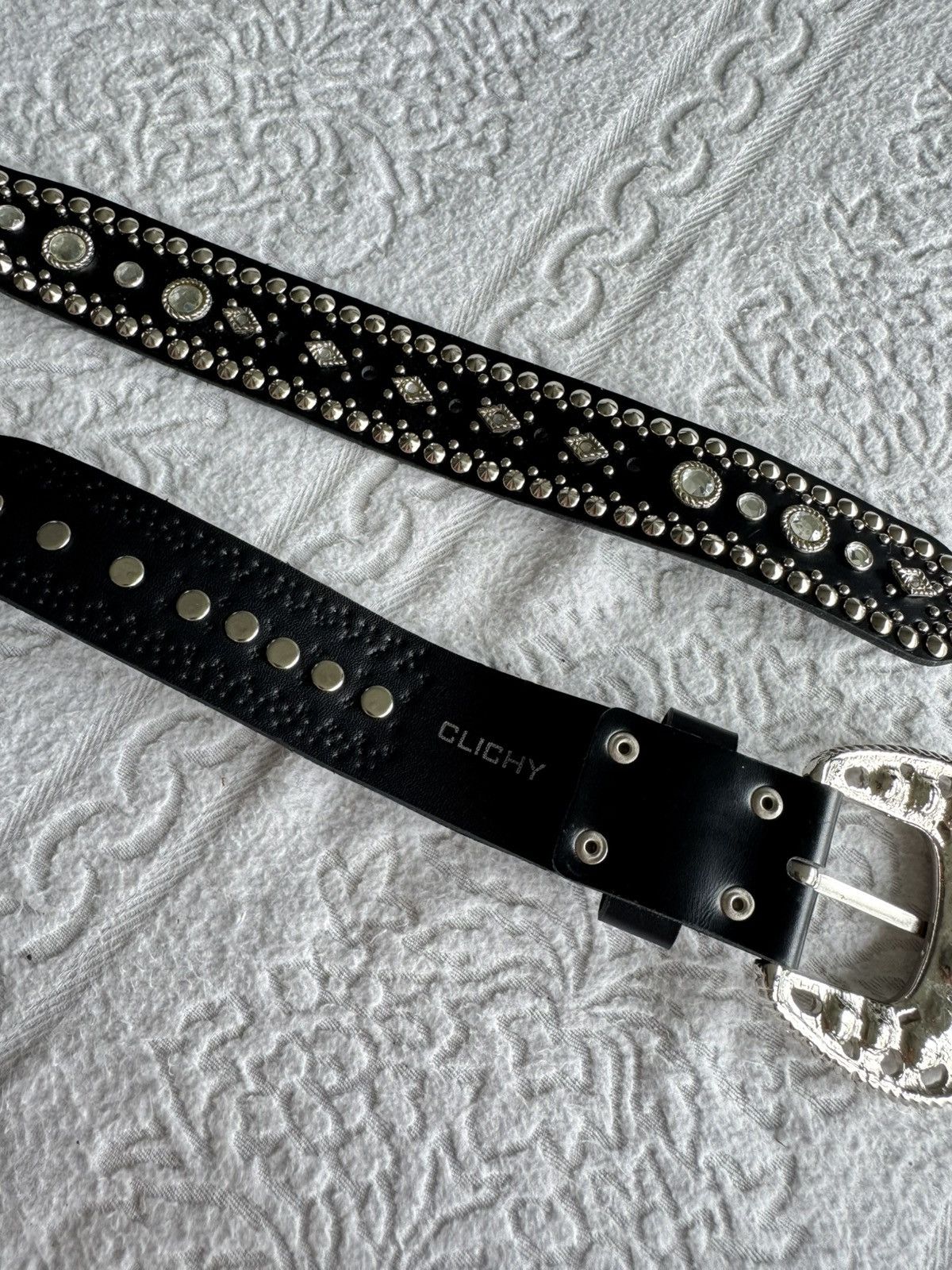 Japanese Brand Clichy Bling Studded Belt Size ONE SIZE - 7 Thumbnail