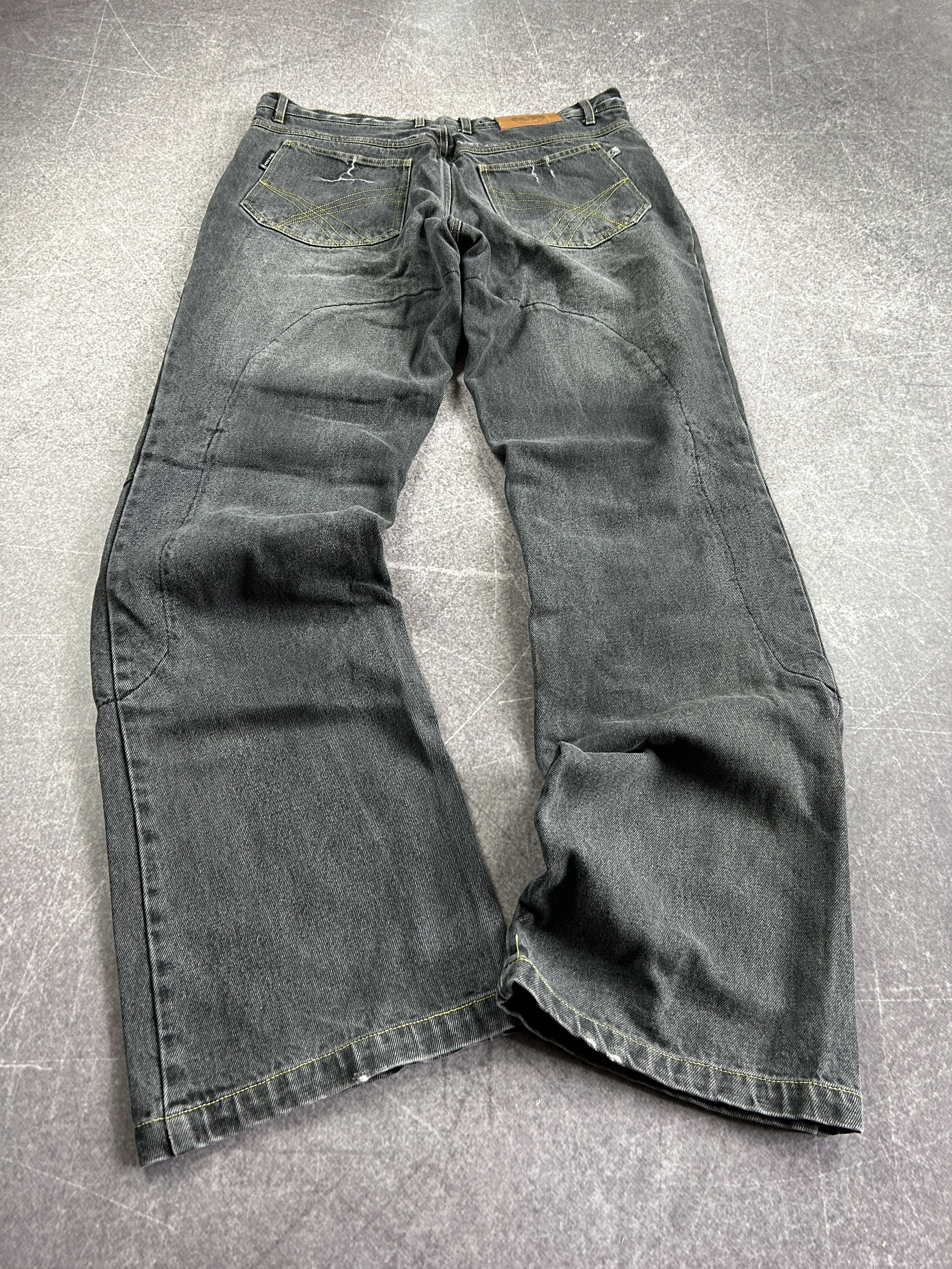 Japanese Brand vintage rick owens opium style japanese washed jeans 90s Size US 34 / EU 50 - 4 Thumbnail