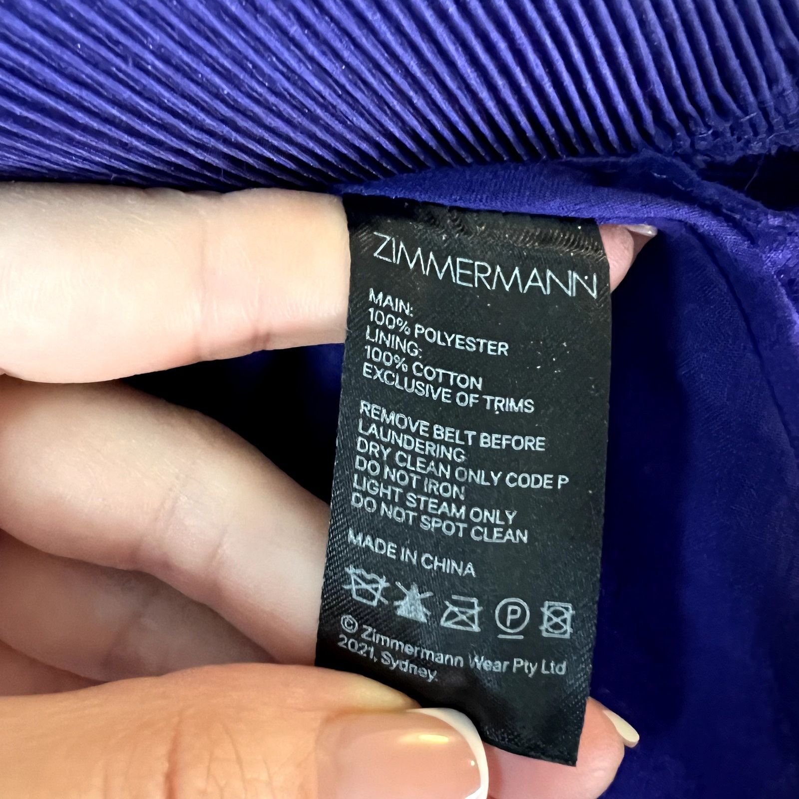 Zimmermann ZIMMERMANN LASER-CUT MIDI DRESS IN DARK PURPLE Size 1 S Size S / US 4 / IT 40 - 7 Thumbnail