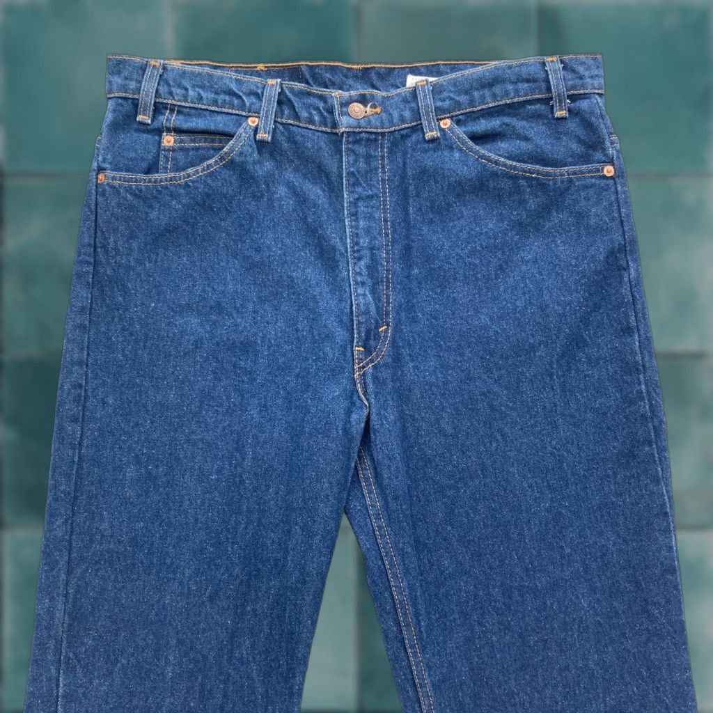 Levi's VINTAGE Levis 517 Jeans Mens 38x32 Blue Denim Bootcut Made in USA Orange Tab 90s Size US 38 / EU 54 - 1 Thumbnail