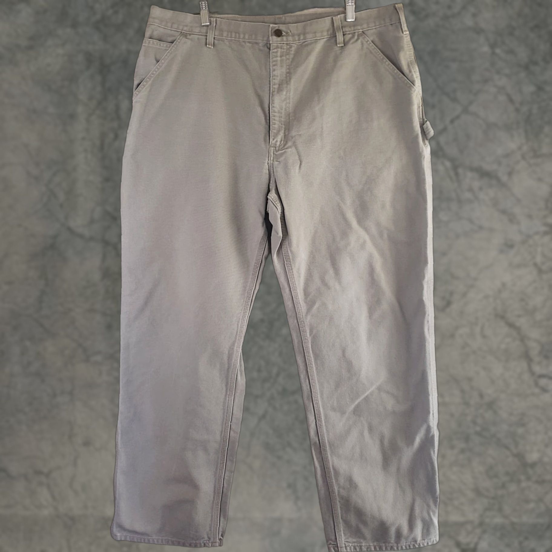 Carhartt VINTAGE? No — Carhartt B11 DES Work Pants Desert Khaki Dungaree Fit Carpenter Canvas 42x32.5 Size US 42 / EU 58 - 1 Thumbnail